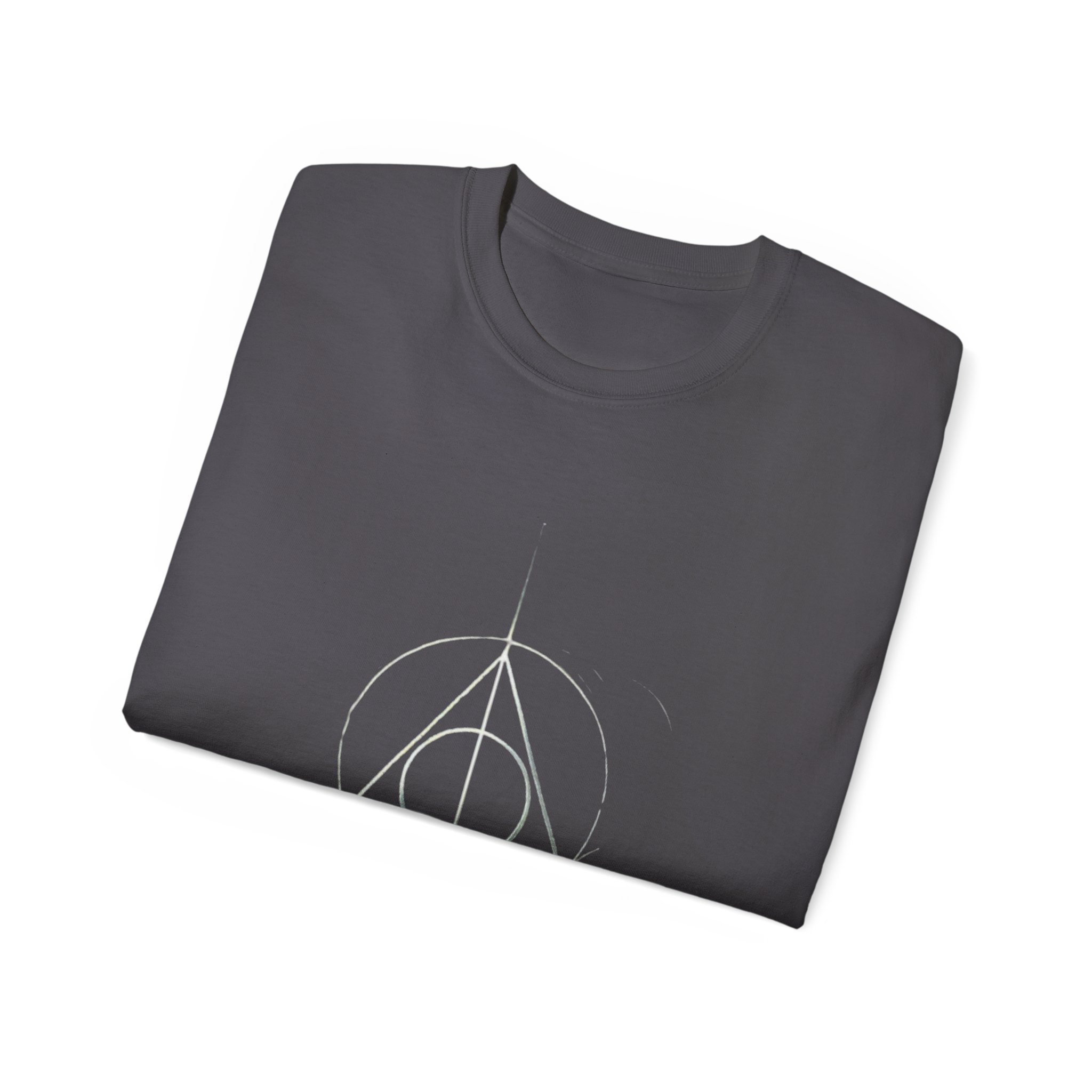 Minimalist Wizard Hallows Unisex Cotton Tee Magical Symbol Design - Image 20