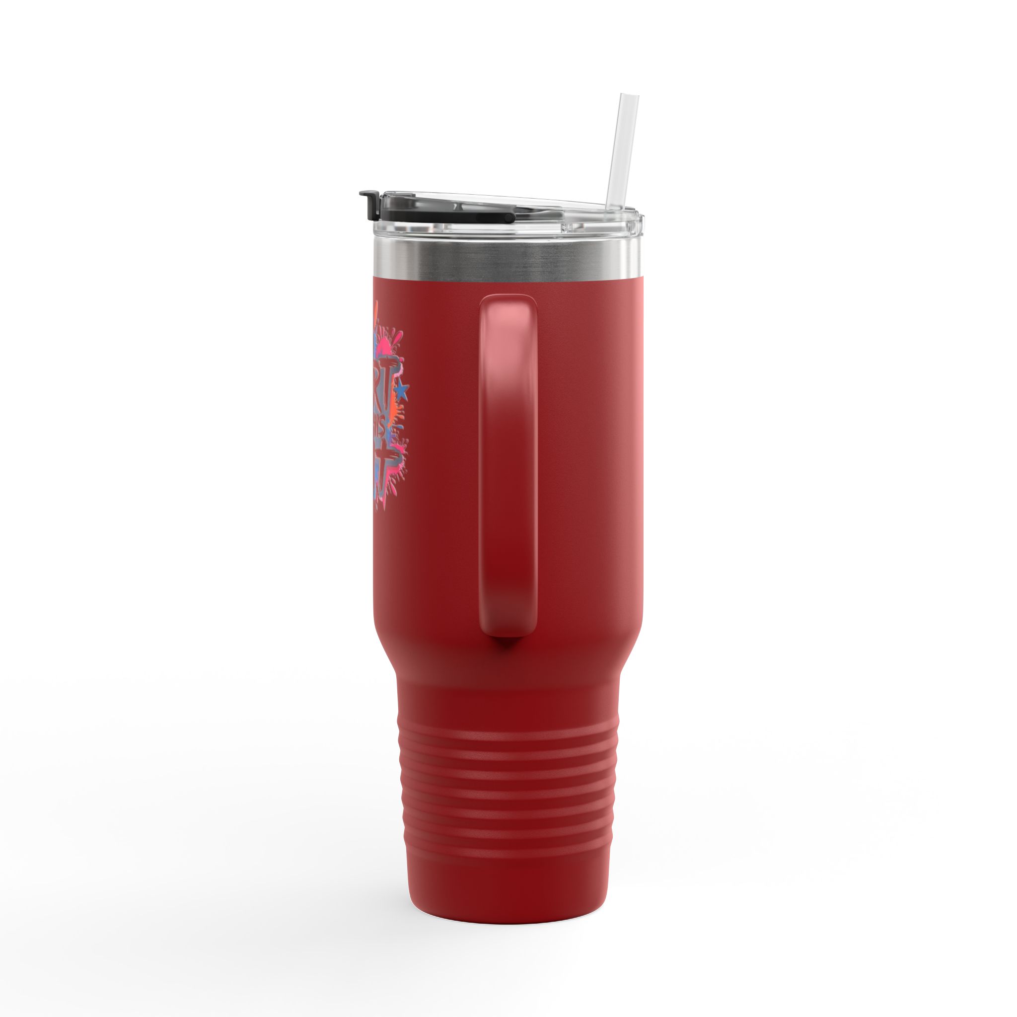 40oz Insulated Travel Mug - Im Too Short for This Sh*t Bold Funny Design - Image 7