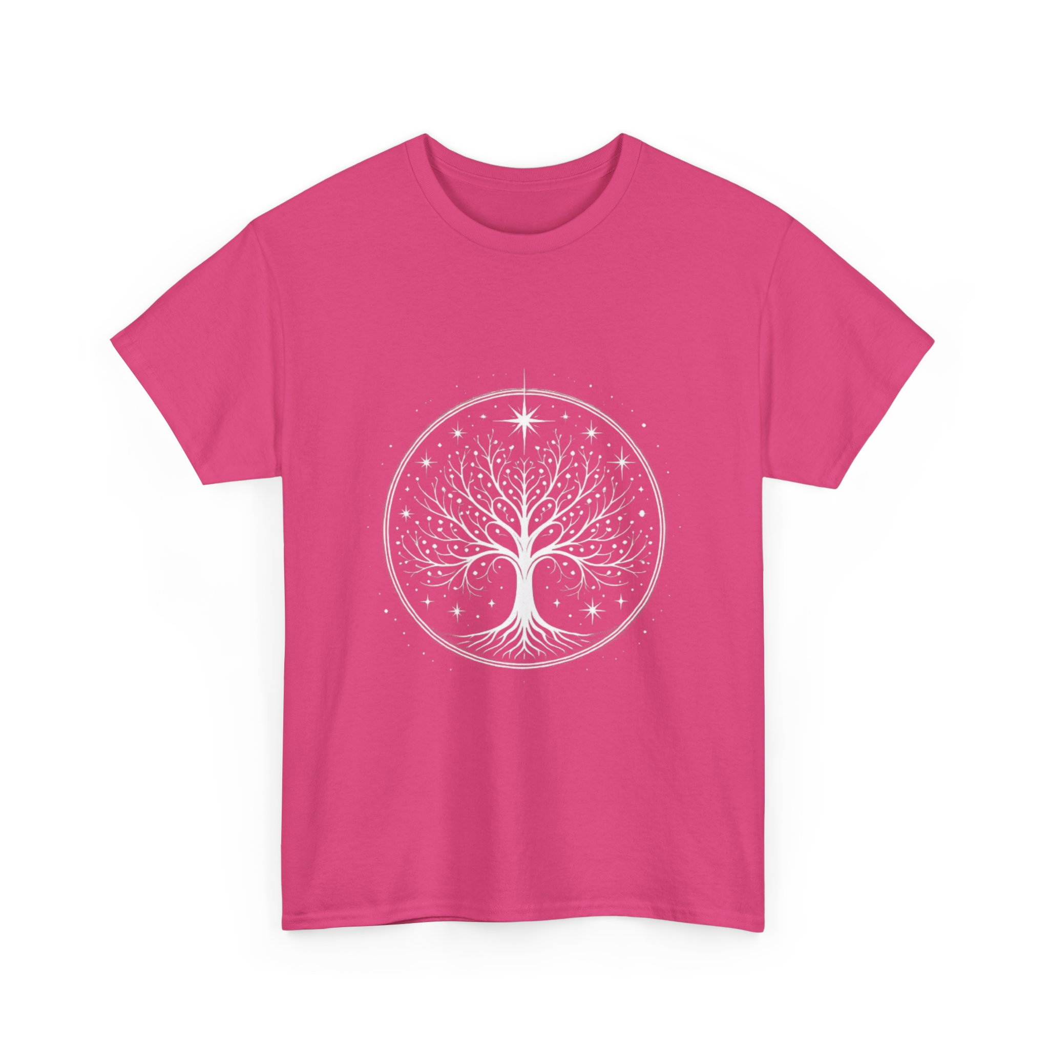 Minimalistic White Tree of Gondor Unisex Heavy Cotton T-Shirt Tolkien-Inspired Design - Image 31