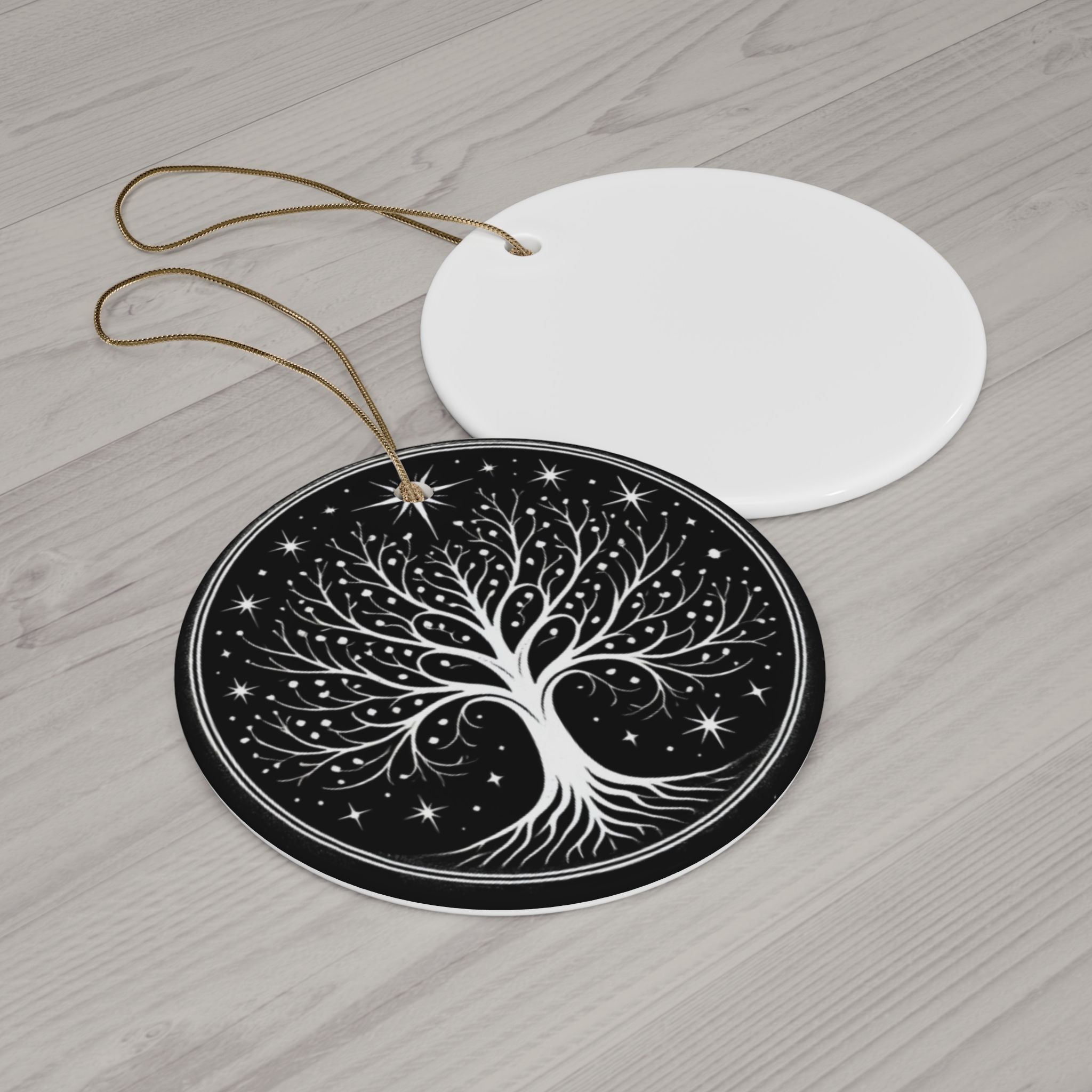 White Tree of Gondor Ceramic Ornament Elegant Tolkien-Inspired Christmas Decoration - Image 5