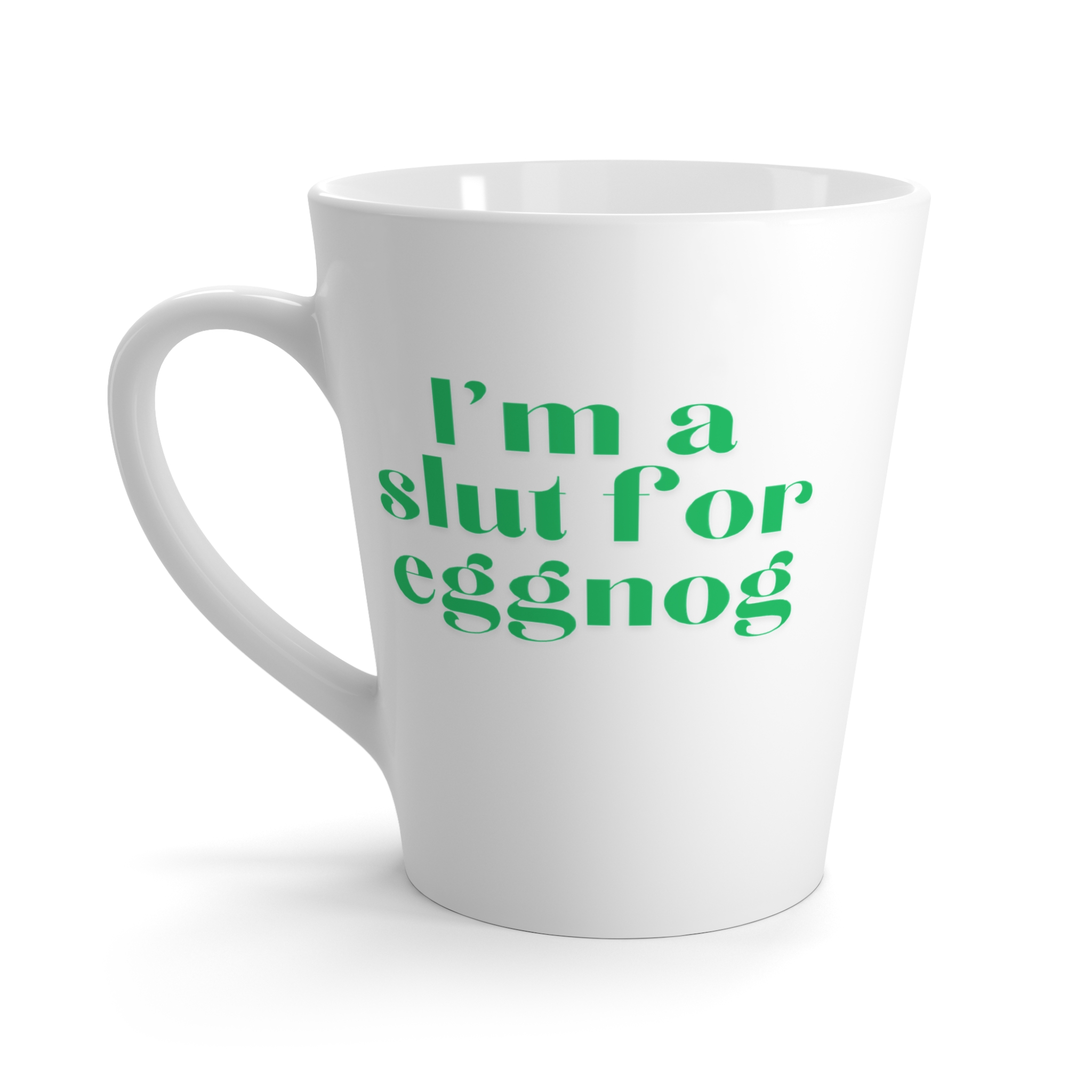 Funny Christmas Eggnog Latte Mug, Eggnog Lovers Gift Idea, Slut for Eggnog, Holiday Coffee Cup, Fun Christmas Mug - Image 2