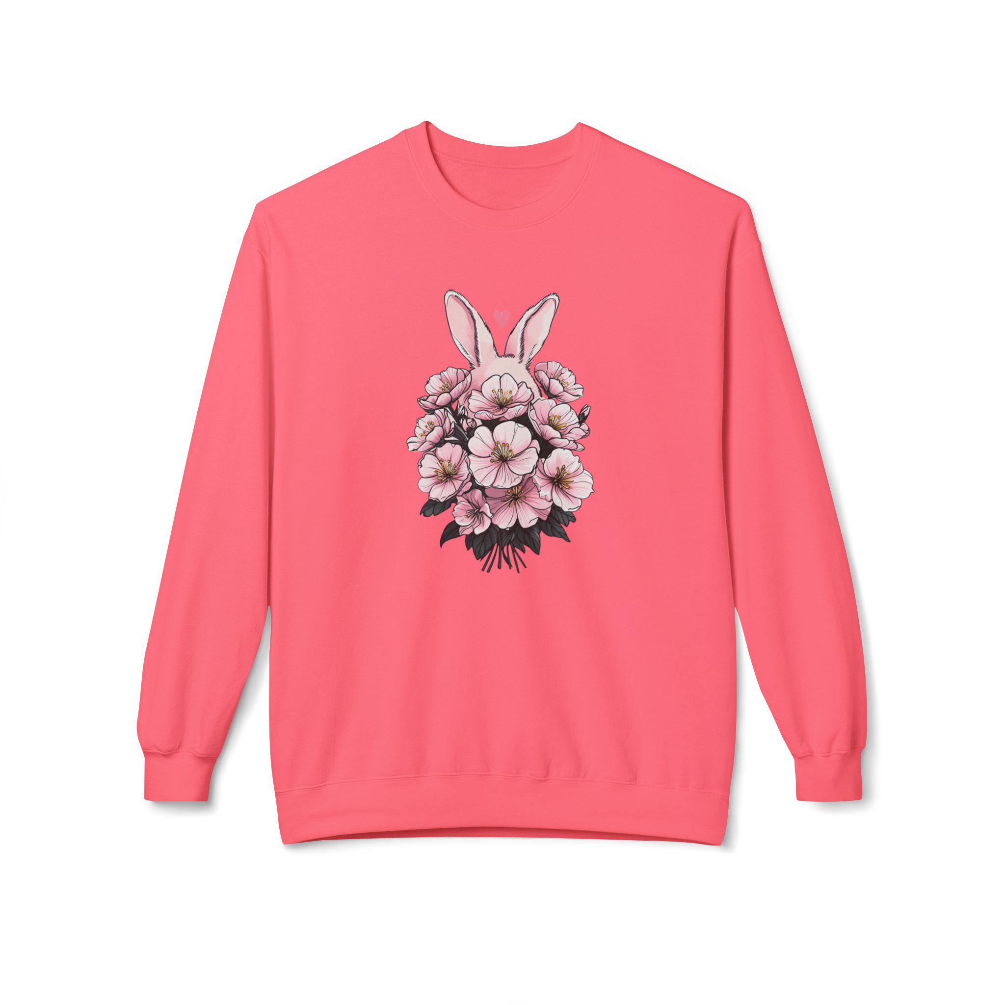 Spring/Easter Bunny Floral Crewneck Sweatshirt - Cute Easter Gift, Floral Sweatshirt, Spring Apparel - Image 21