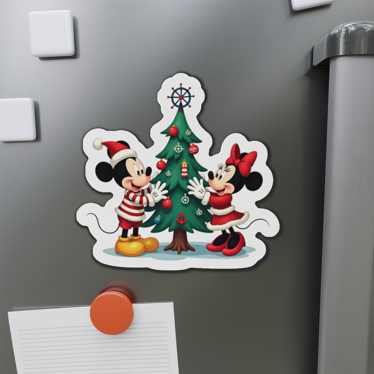 Disney Cruise Line Mickey and Minnie Christmas Nautical Die-Cut Magnet, Cabin Door Decor, Holiday Gift, Disney Christmas Decor - Image 5