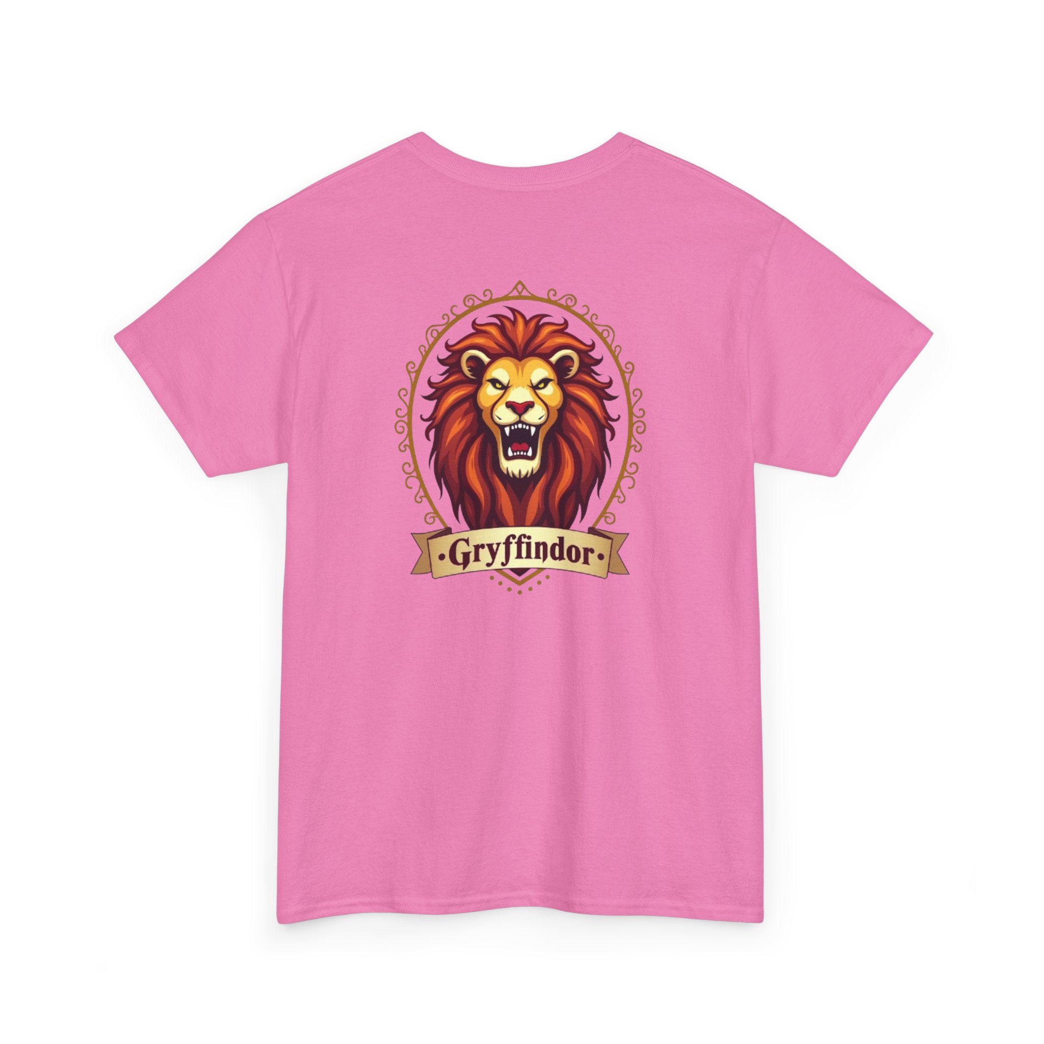 Gryffindor-Inspired Lion Crest Shirt Bold Front & Back Design for Wizarding Fans - Image 32