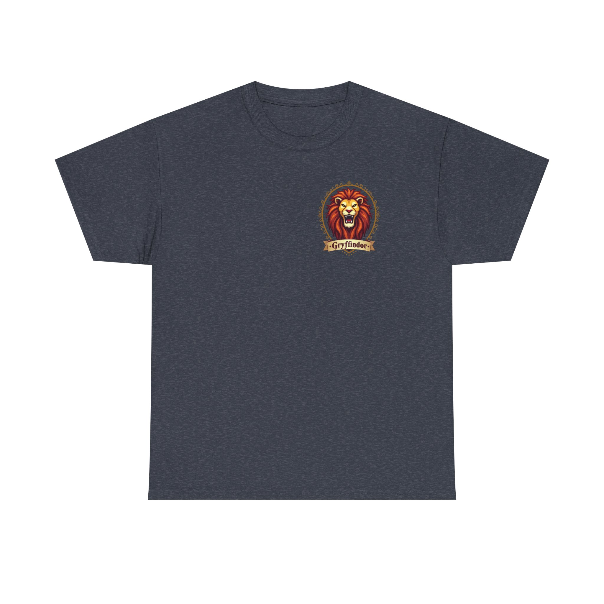 Gryffindor-Inspired Lion Crest Shirt Bold Front & Back Design for Wizarding Fans - Image 17