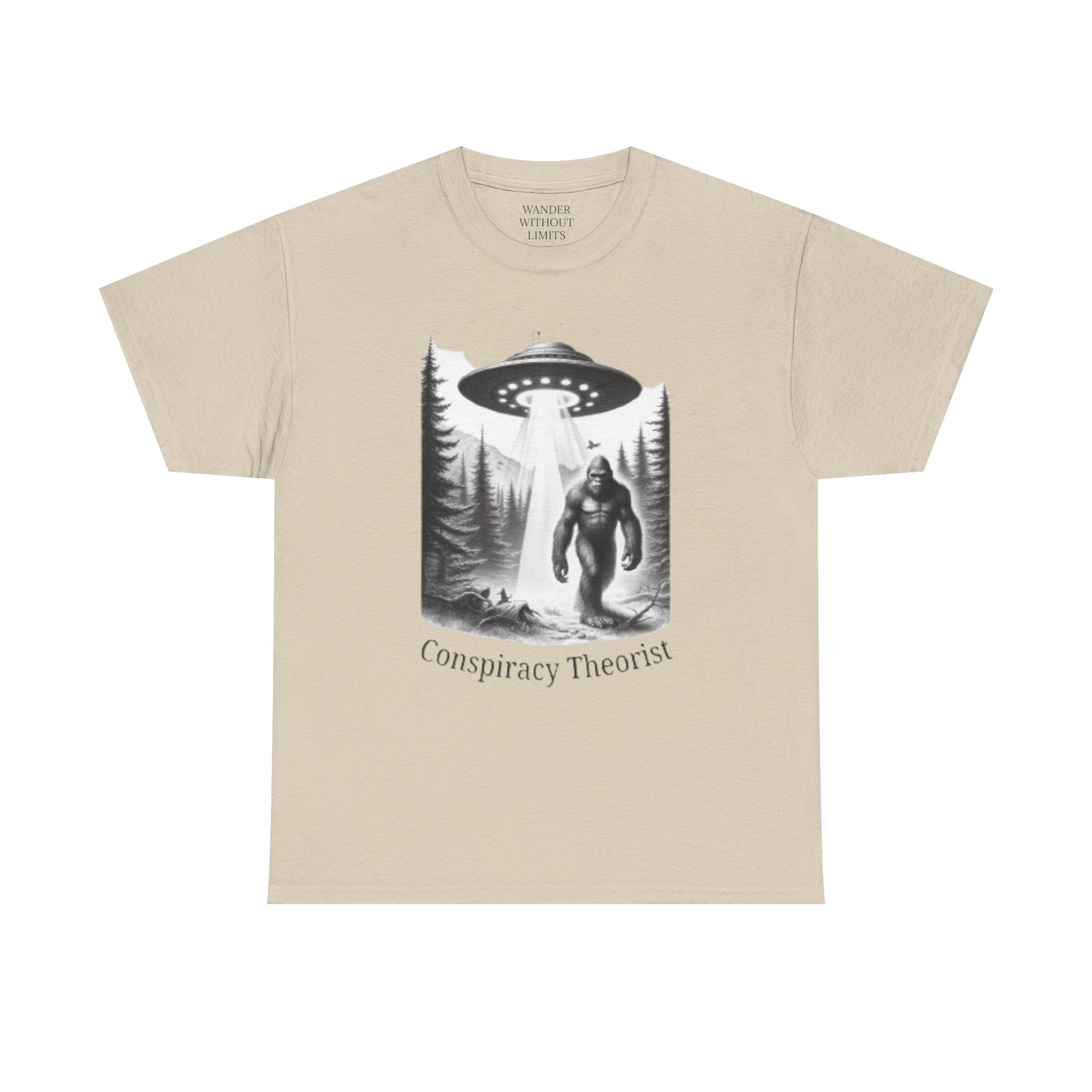 Funny Conspiracy Theory Unisex Tee, Yeti, UFO, Pacific Northwest Shirt for Camping, Aliens, Mythical Creatures, Conspiracy Theorists - Image 5