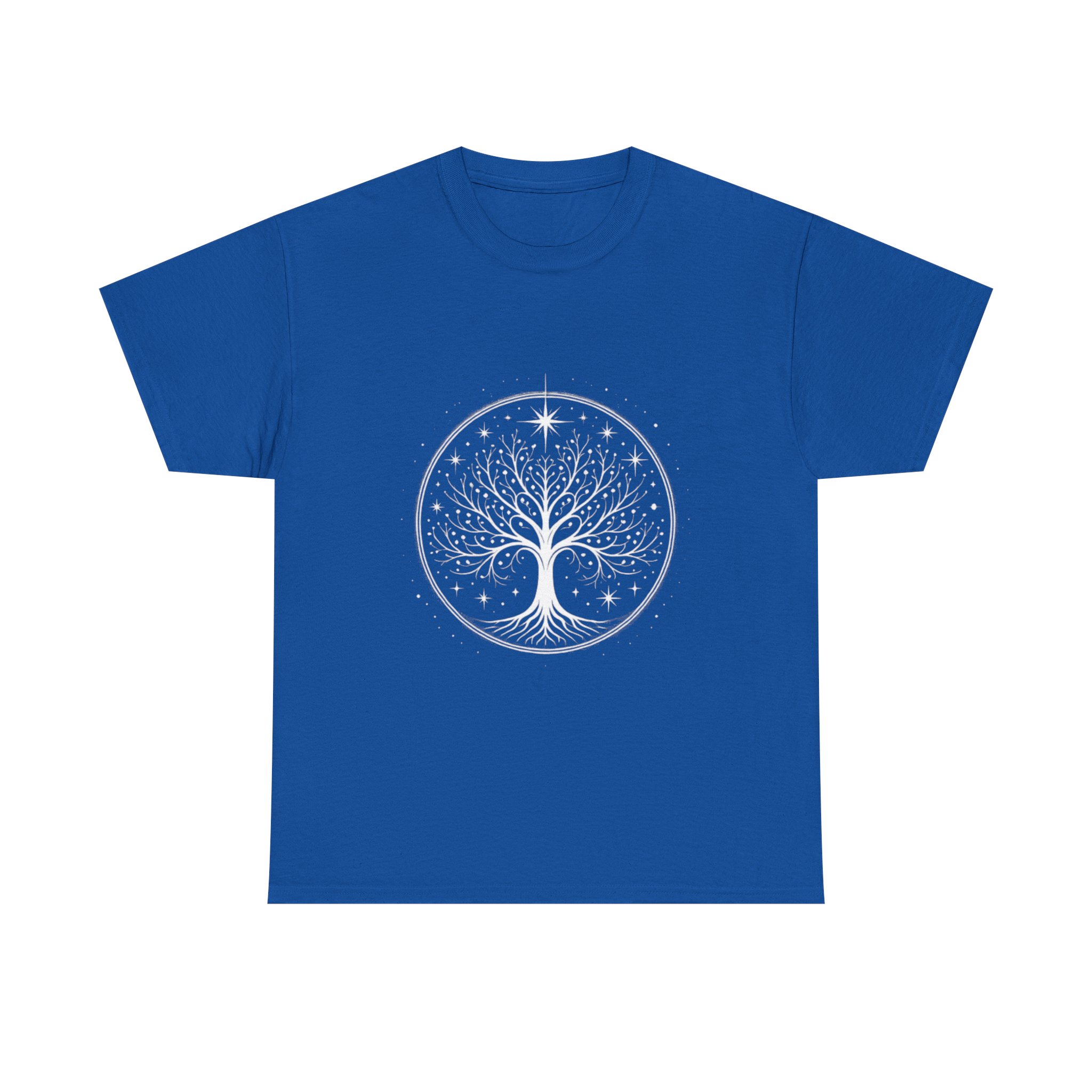 Minimalistic White Tree of Gondor Unisex Heavy Cotton T-Shirt Tolkien-Inspired Design - Image 25