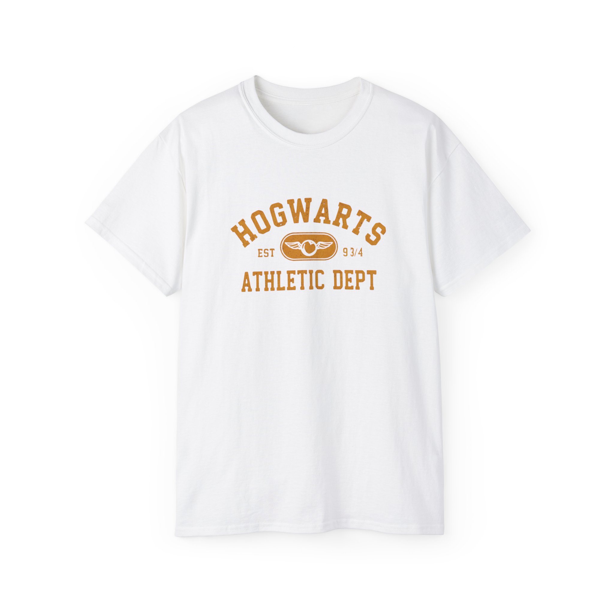 Hogwarts Athletic Dept T-Shirt, Unisex Cotton Tee for Fans, Gift for Potterheads, Cozy Wear for Casual Days, Perfect for Birthdays,
