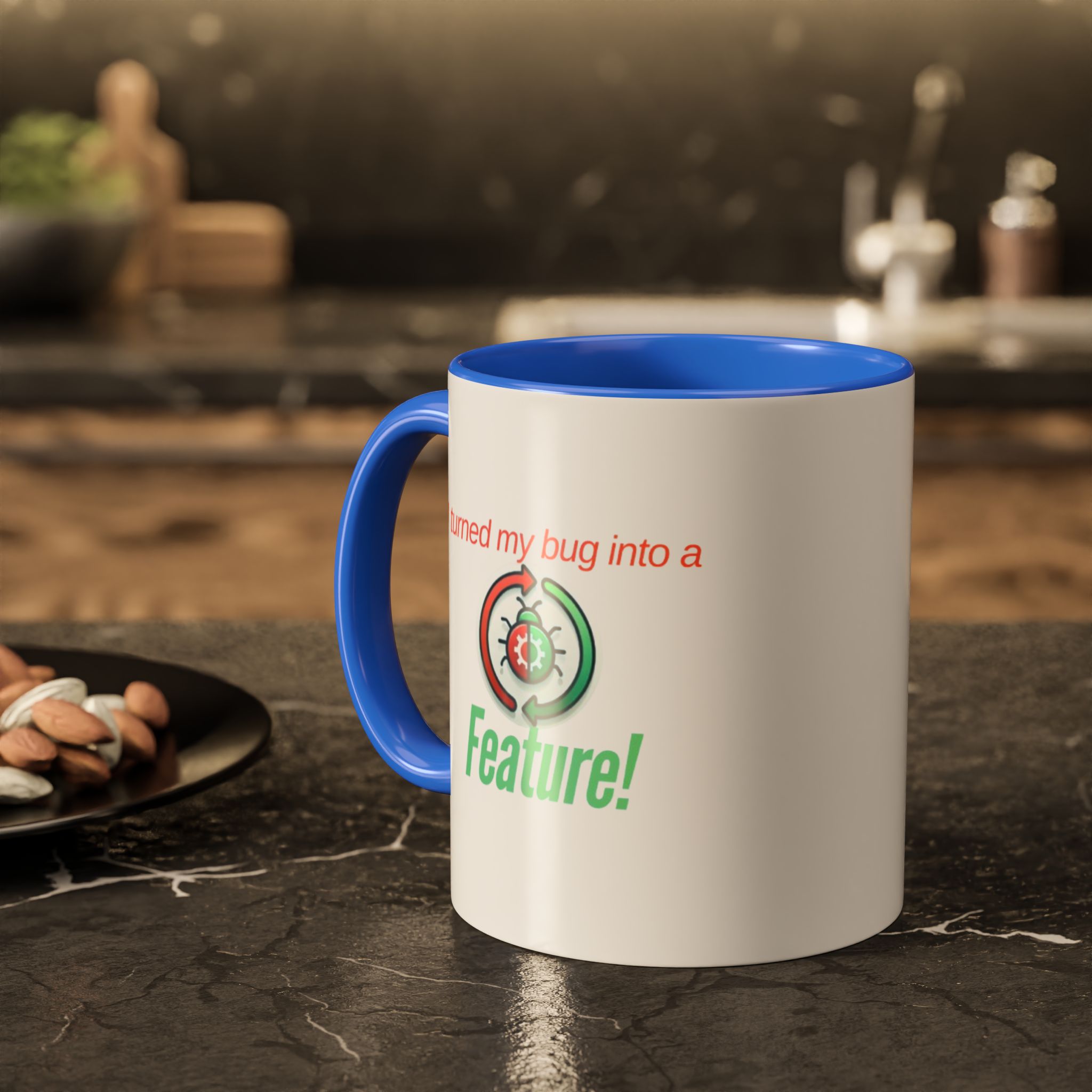 I Turned My Bug Into a Feature! Funny Programmer TwoTone Coffee Coding Humor Gift for Developers, Software Engineers and Tech Enthusiasts - Image 11