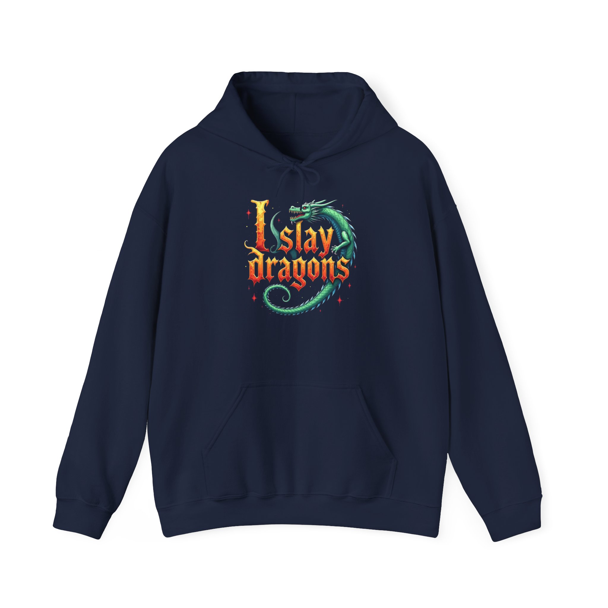 I Slay Dragons Hoodie - Fantasy RPG Gamer Sweatshirt for Dragon Lovers, D&D Fans, and Adventurers - Image 21