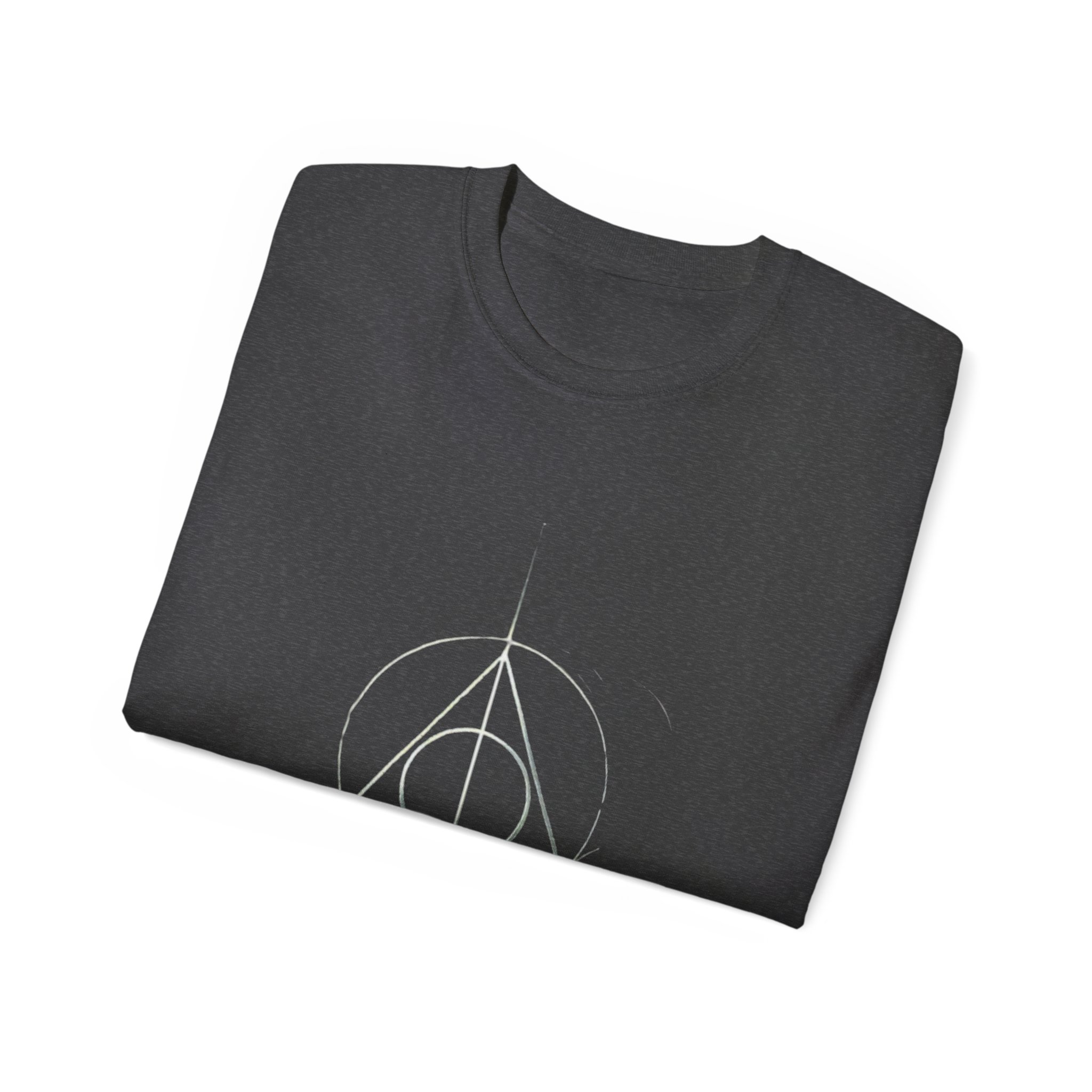 Minimalist Wizard Hallows Unisex Cotton Tee Magical Symbol Design - Image 16