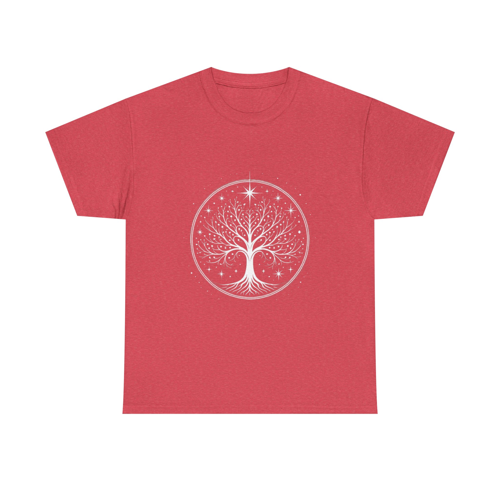 Minimalistic White Tree of Gondor Unisex Heavy Cotton T-Shirt Tolkien-Inspired Design - Image 33