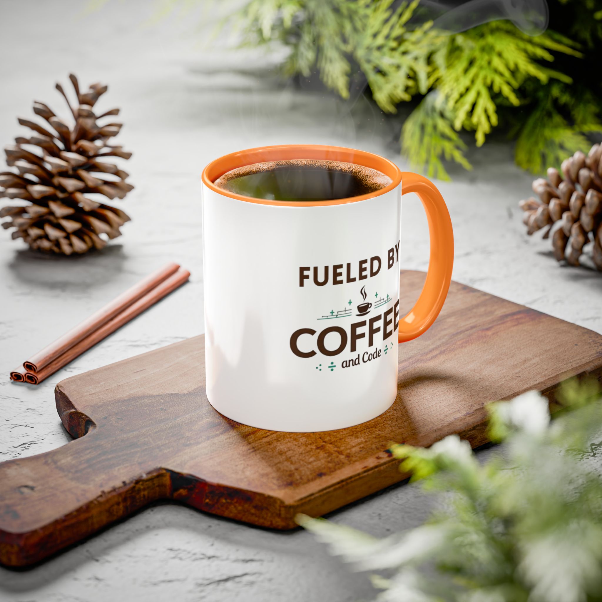 Fueled by Coffee and Code mug, fun colors, programmer humor, funny coffee cup - Image 20