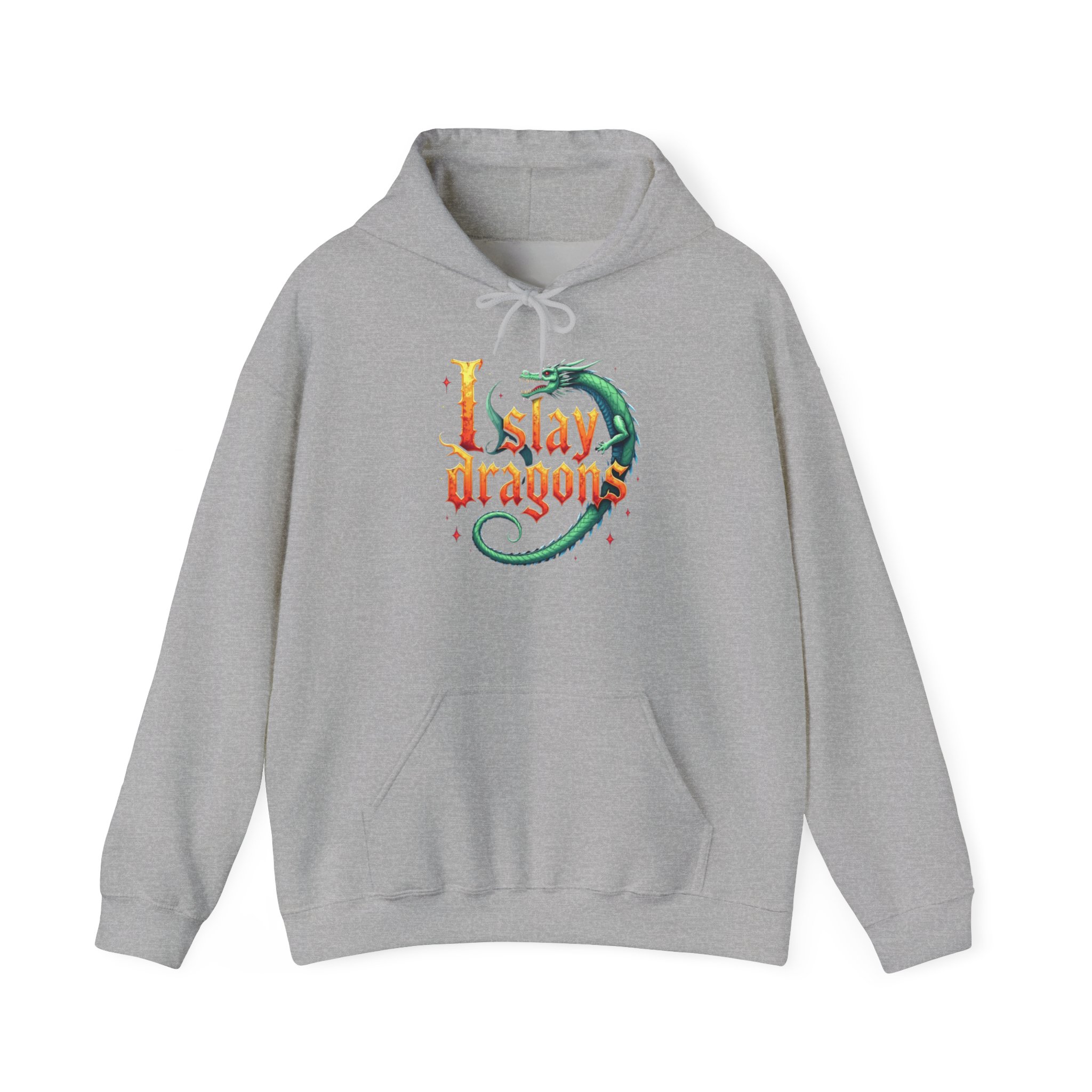 I Slay Dragons Hoodie - Fantasy RPG Gamer Sweatshirt for Dragon Lovers, D&D Fans, and Adventurers - Image 13