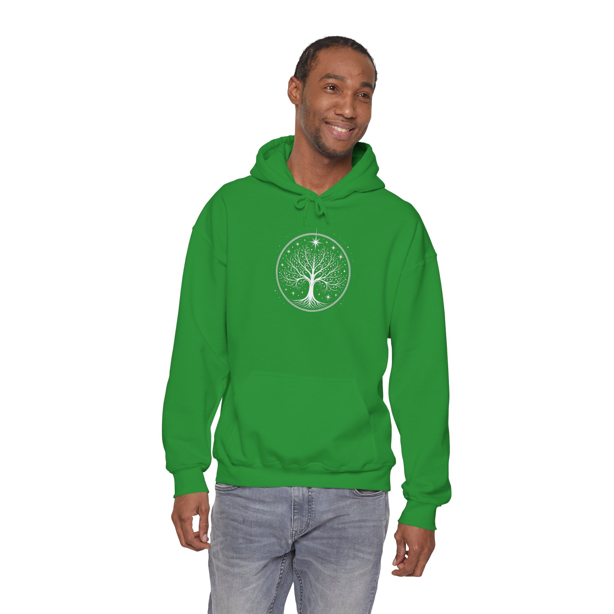 Minimalistic White Tree of Gondor Unisex Hoodie Tolkien-Inspired Comfort - Image 22