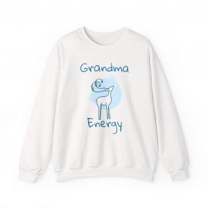 Christmas Grandma Energy Sweatshirt, Men Women All Ages Fun Holiday Gift, Funny Xmas Crewneck Jumper, Unisex Winter Apparel, Grandparents