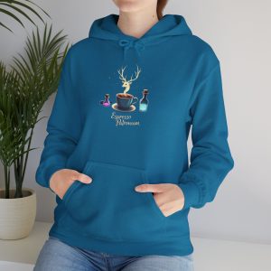 Harry Potter Espresso Patronum Hoodie, Coffee Lovers Sweatshirt, Universal Studios Cozy Hooded Sweatshirt, Warm Hogwarts Inspired Jumper