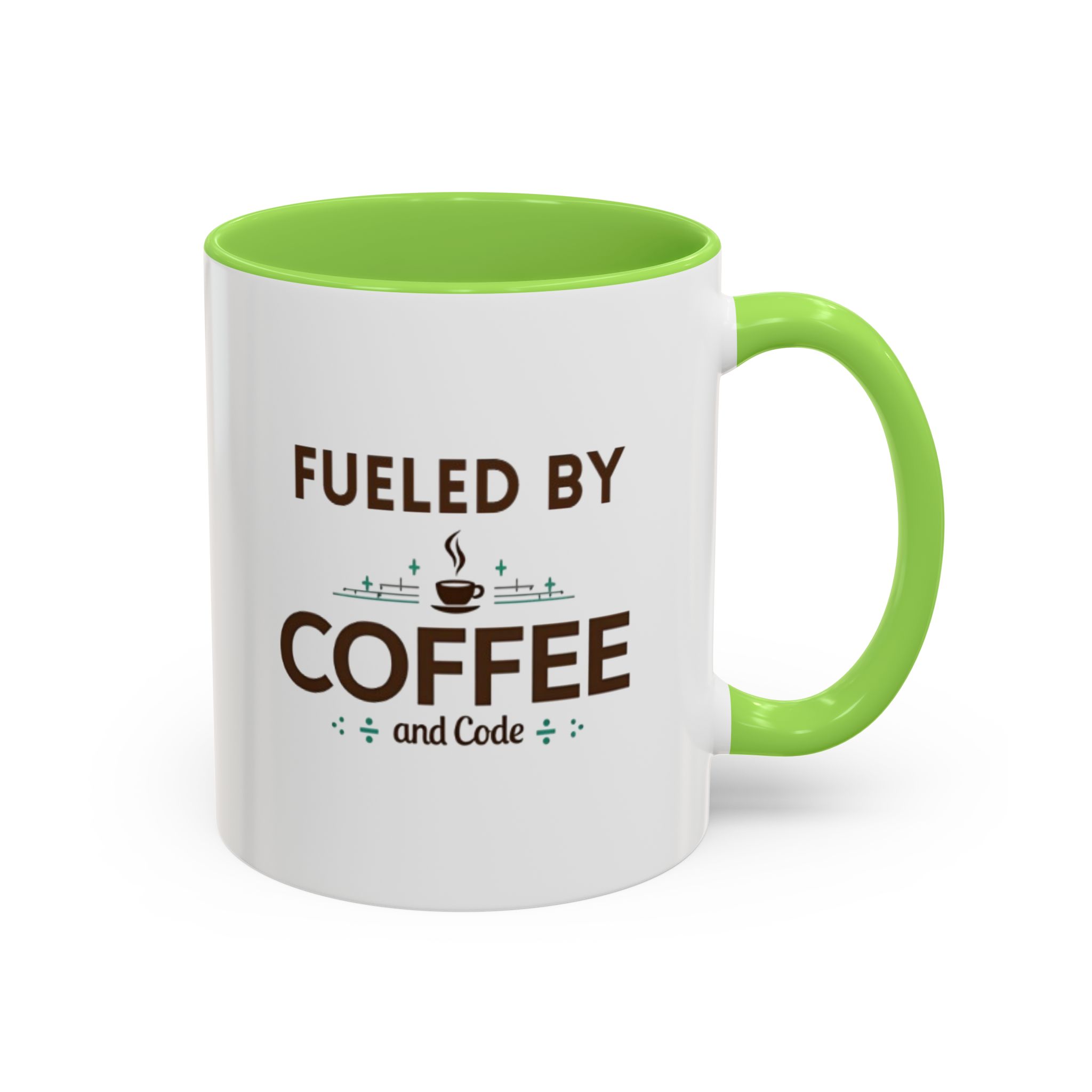 Fueled by Coffee and Code mug, fun colors, programmer humor, funny coffee cup - Image 31