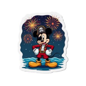 Disney Cruise Door Magnets, Pirate Mickey Design, Fun Fridge Magnets, Cute Kitchen Decor, Mickey Mouse Fan Gift, Refrigerator Accessories