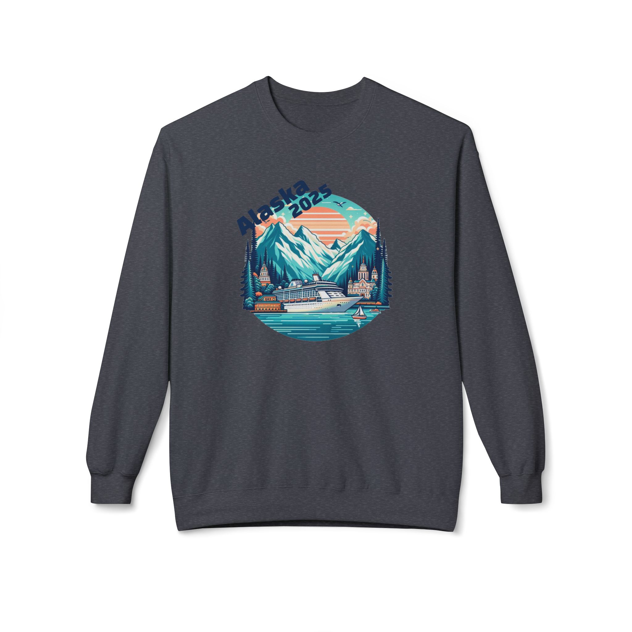 Alaska Cruise 2025 Sweatshirt, Mountain Trees Fjords Cruise Ship Jumper, Adventure Travel Vacation Top - Image 17