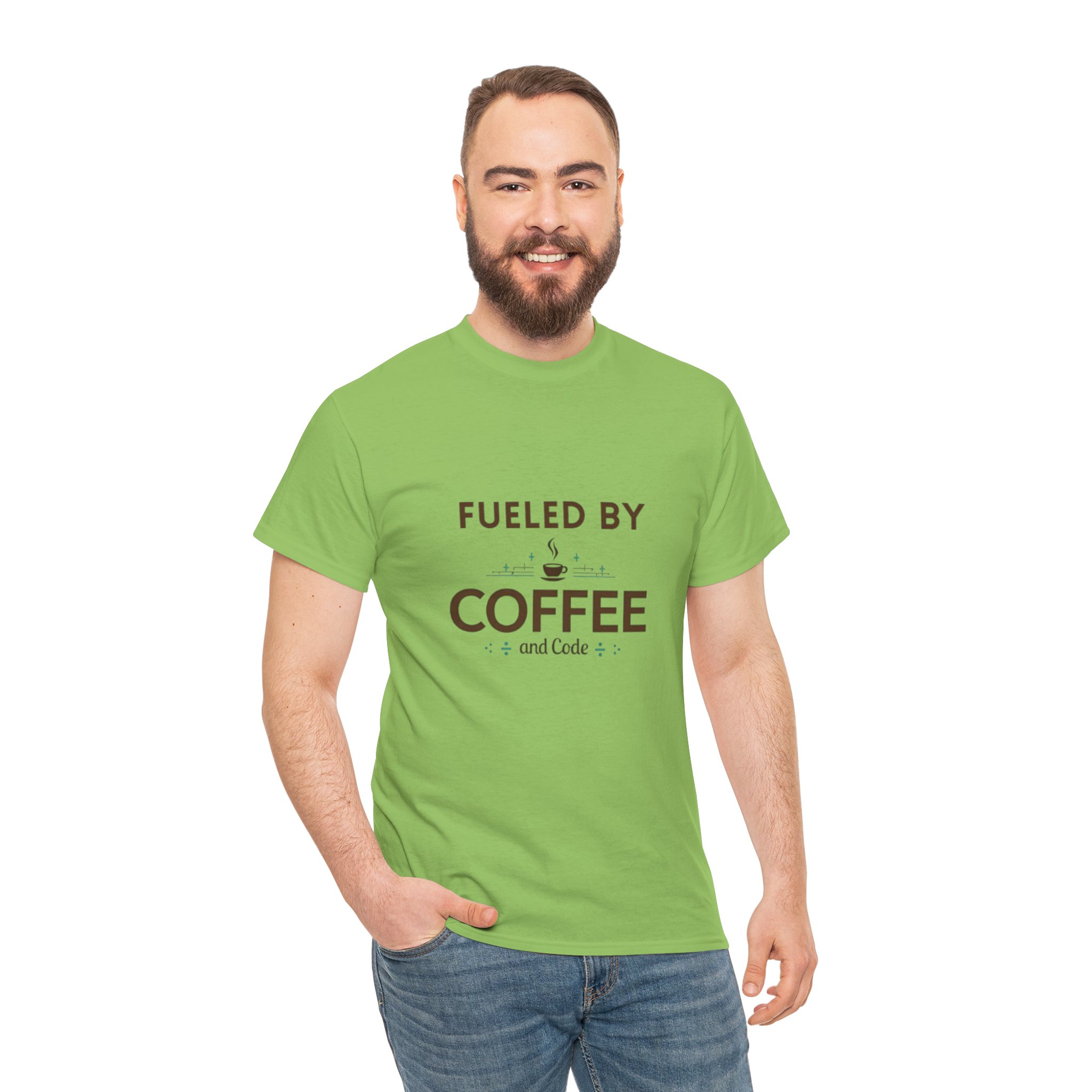 Fueled by Coffee and Code T-Shirt, Geeky Programmer Gift, Coffee Lover & Coder Shirt, Fun and Nerdy Design, Programmer Life Apparel - Image 17
