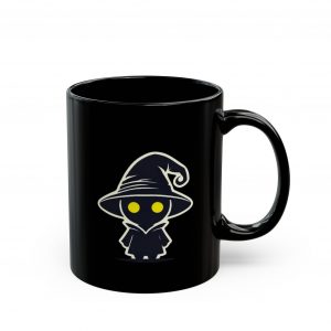 Adorable Black Mage-Inspired mug  Fantasy Gaming Décor FFIX Vivi Black Mug (11oz, 15oz)