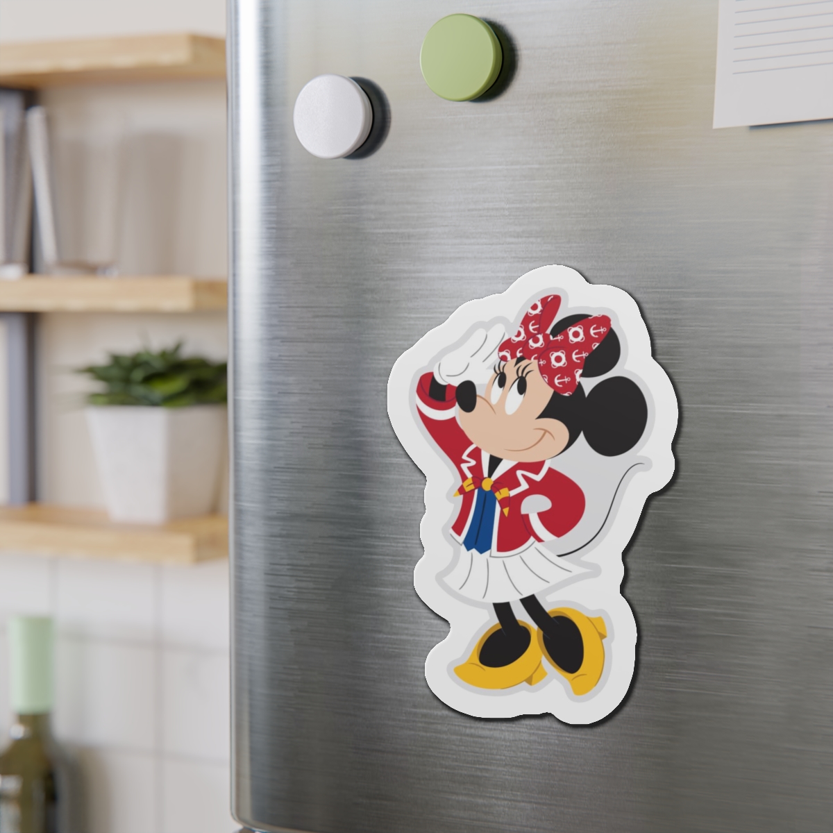 Disney Cruise Line Nautical Minnie Magnet, Cruise Door Magnet, Fridge Magnets, Refrigerator Decor - Image 3