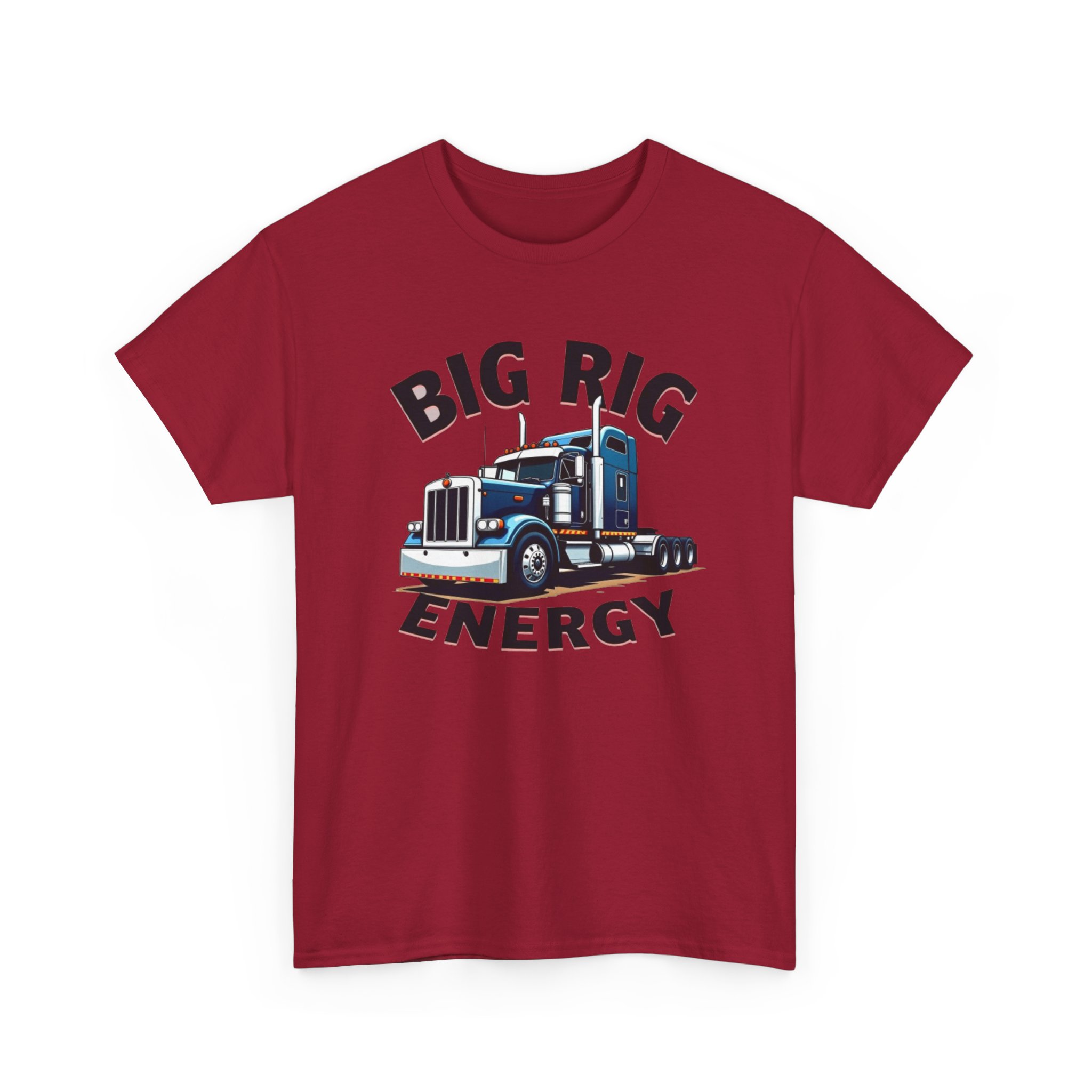Big Rig Energy Unisex Heavy Cotton Tee, Funny Trucker Shirt, Gag Gift, Funny Truck Driver Shirt, Truck Lover Gift, Trucker Tee Shirt - Image 35