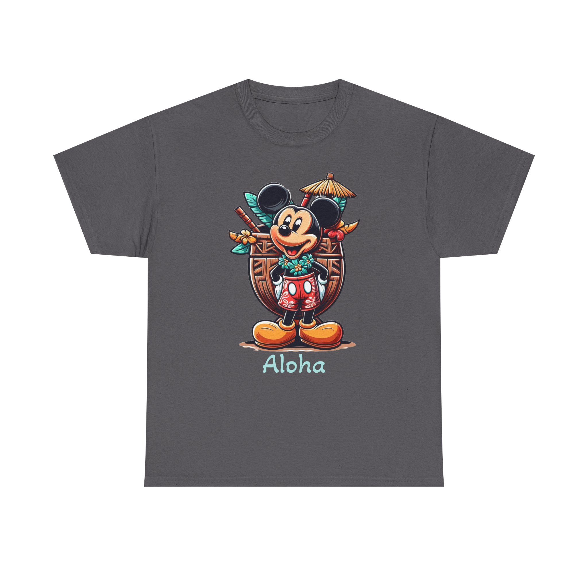 Aloha Mickey Tiki Tee, Beach Vacation Shirt, Unisex Heavy Cotton Top, Disney Hawaii Cruise, Fun Summer Tee, Aulani - Image 17