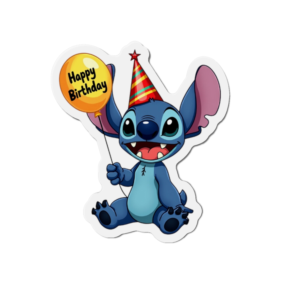 Disney's Stitch 'Happy Birthday' Die-Cut Magnet, Disney Cruise Line Cabin Door Decor, Stitch Lover Gift, Celebration Magnet, Birthday Decor - Image 4