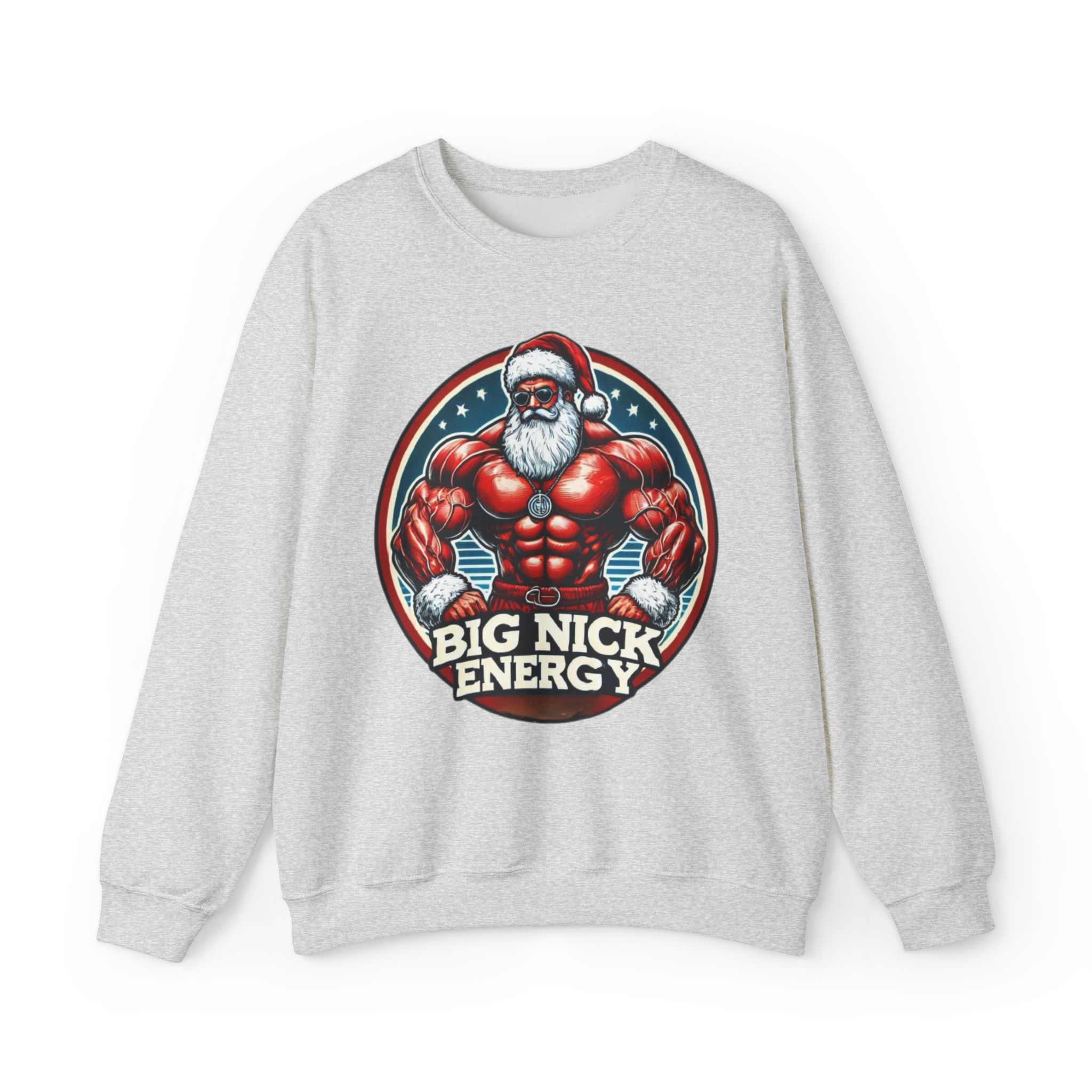 Big Nick Energy Unisex Sweatshirt, Funny Christmas Sweater, Ugly Xmas Jumper, Gag Christmas Gift, Sexy Santa Top - Image 5