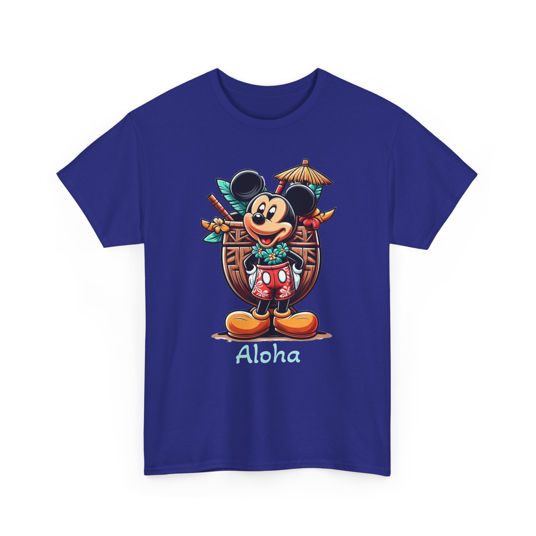 Aloha Mickey Tiki Tee, Beach Vacation Shirt, Unisex Heavy Cotton Top, Disney Hawaii Cruise, Fun Summer Tee, Aulani - Image 23