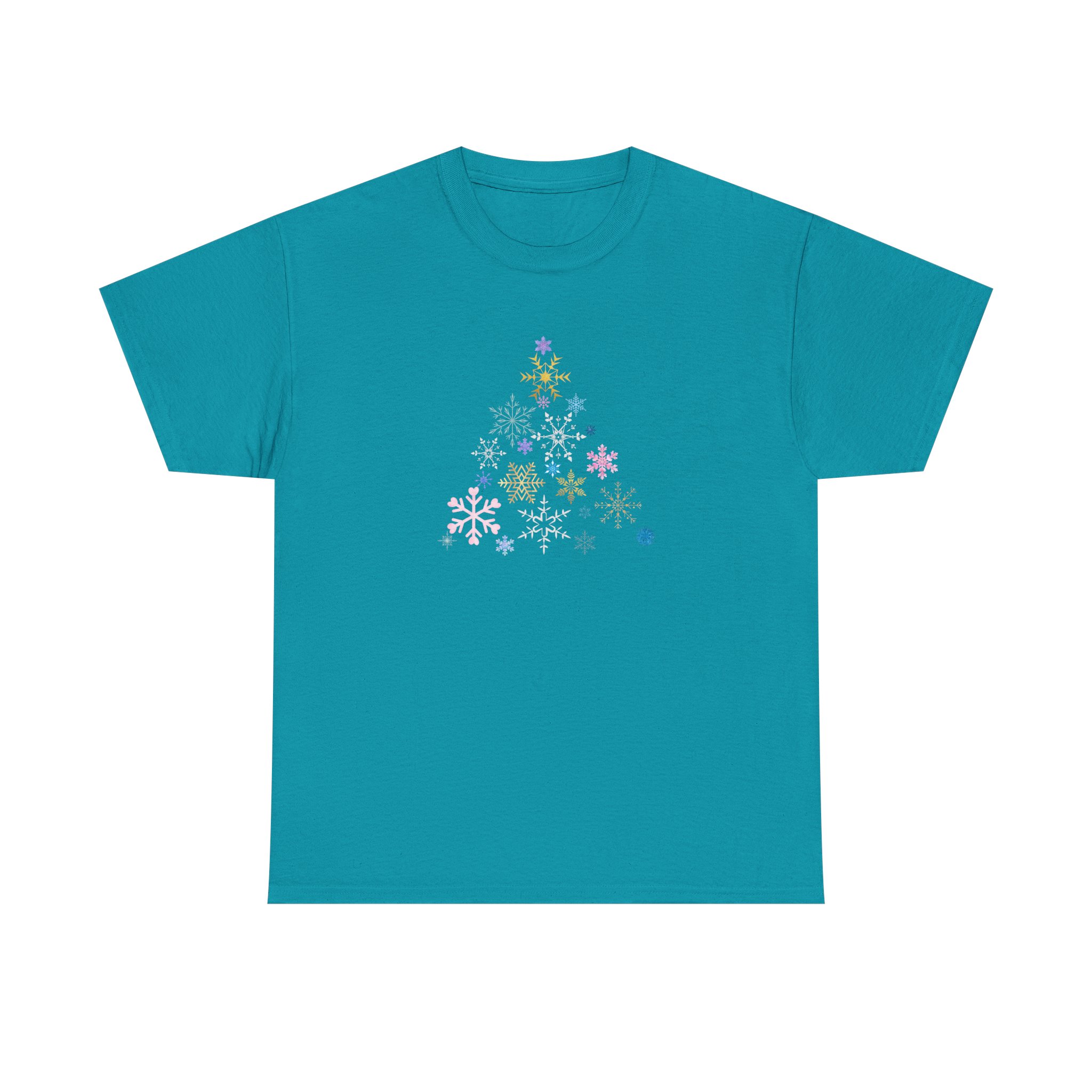 Christmas Tree Snowflake T-Shirt, Festive and Fun, Colorful Design, Holiday Tee for Winter Celebrations, Unisex Cotton Tee, Christmas Gift - Image 17