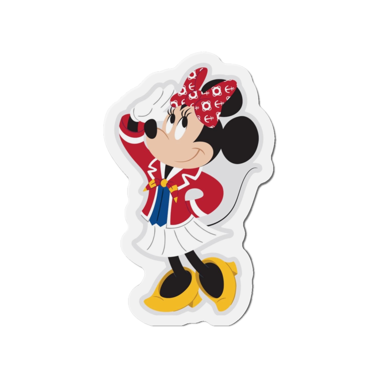 Disney Cruise Line Nautical Minnie Magnet, Cruise Door Magnet, Fridge Magnets, Refrigerator Decor