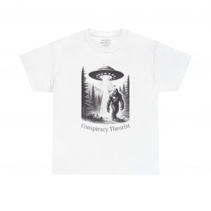 Funny Conspiracy Theory Unisex Tee, Yeti, UFO, Pacific Northwest Shirt for Camping, Aliens, Mythical Creatures, Conspiracy Theorists