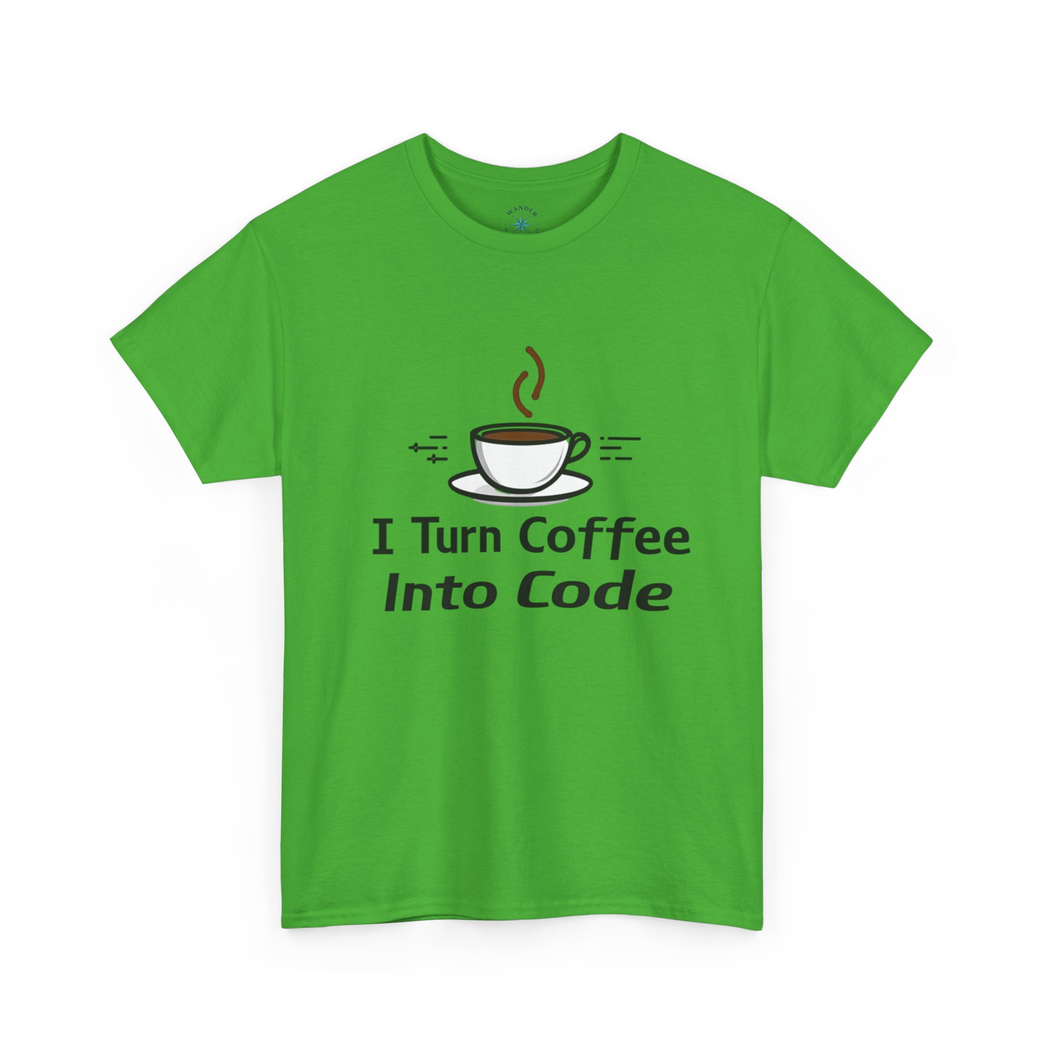I Turn Coffee Into Code Minimalist Developer Shirt, Funny Shirt, Geeky Tee, Unisex T-shirt - Image 7
