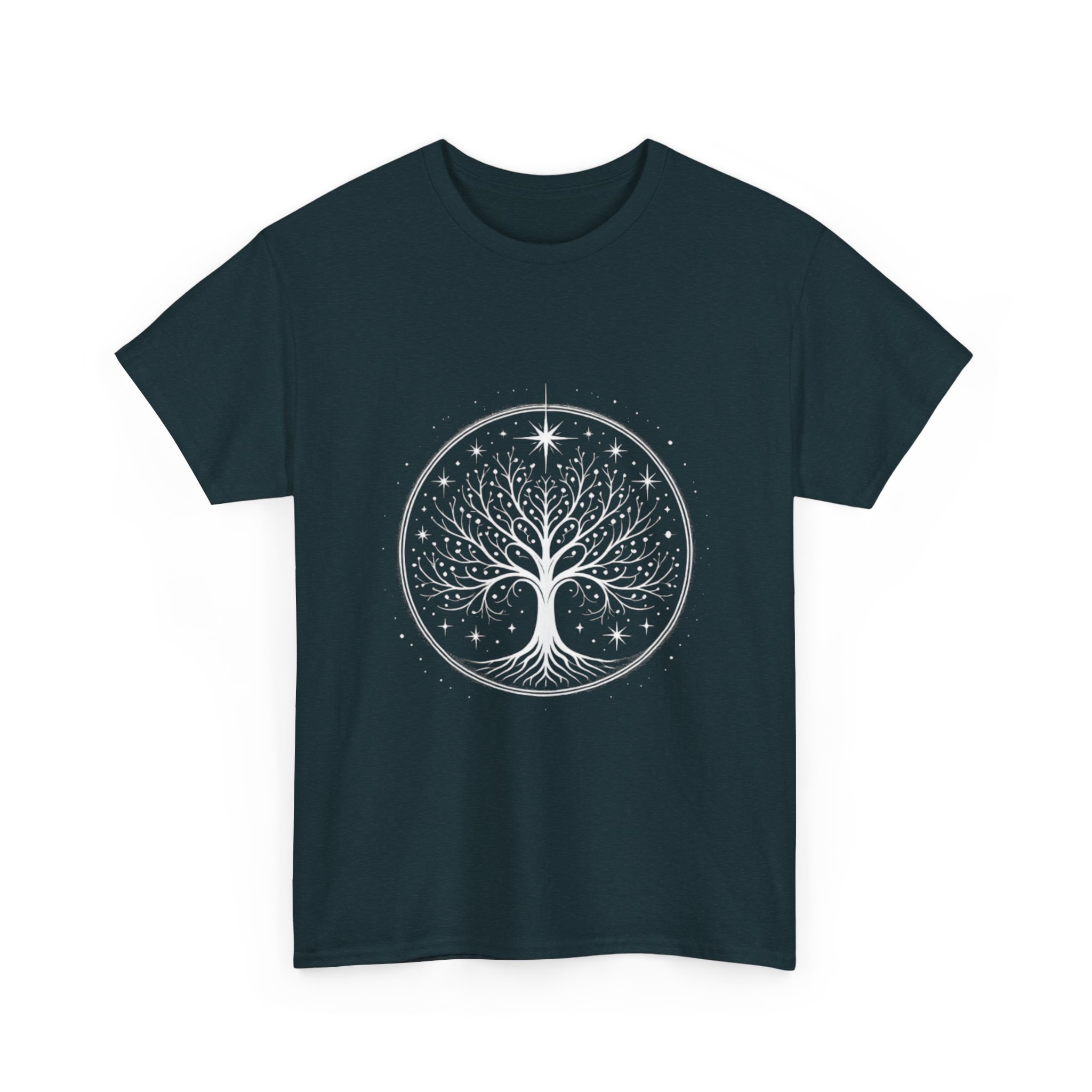 Minimalistic White Tree of Gondor Unisex Heavy Cotton T-Shirt Tolkien-Inspired Design - Image 23