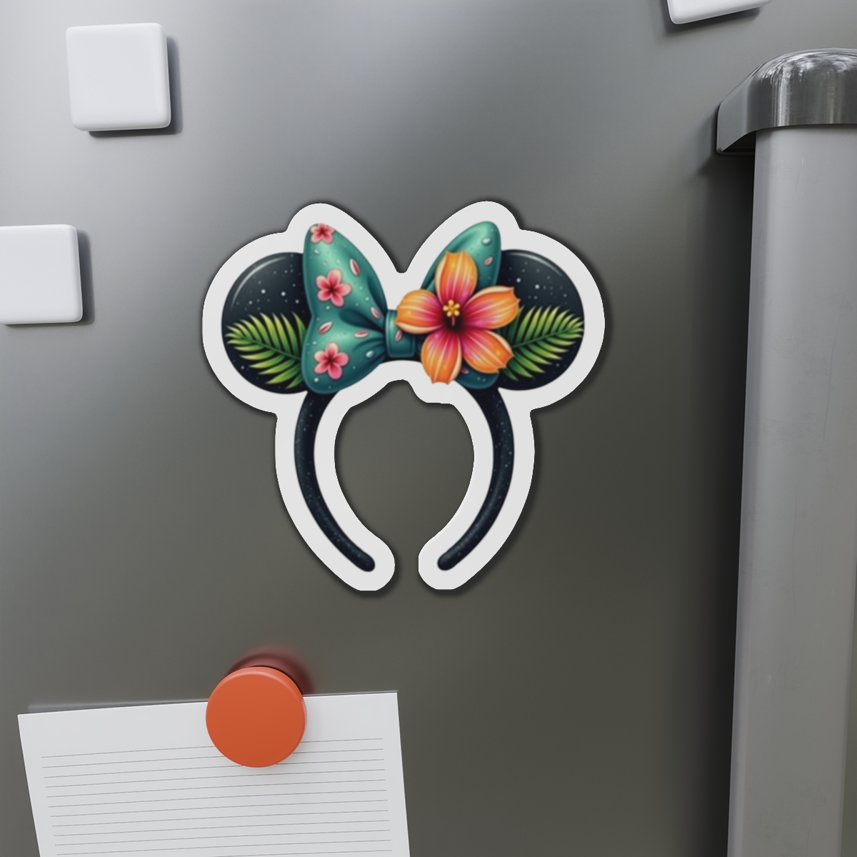 Disney Cruise Line Door Magnet, Minnie Tropical Ears Headband, Cabin Door Decor, Fridge Magnet, Cruise Vacation Gift, - Image 2