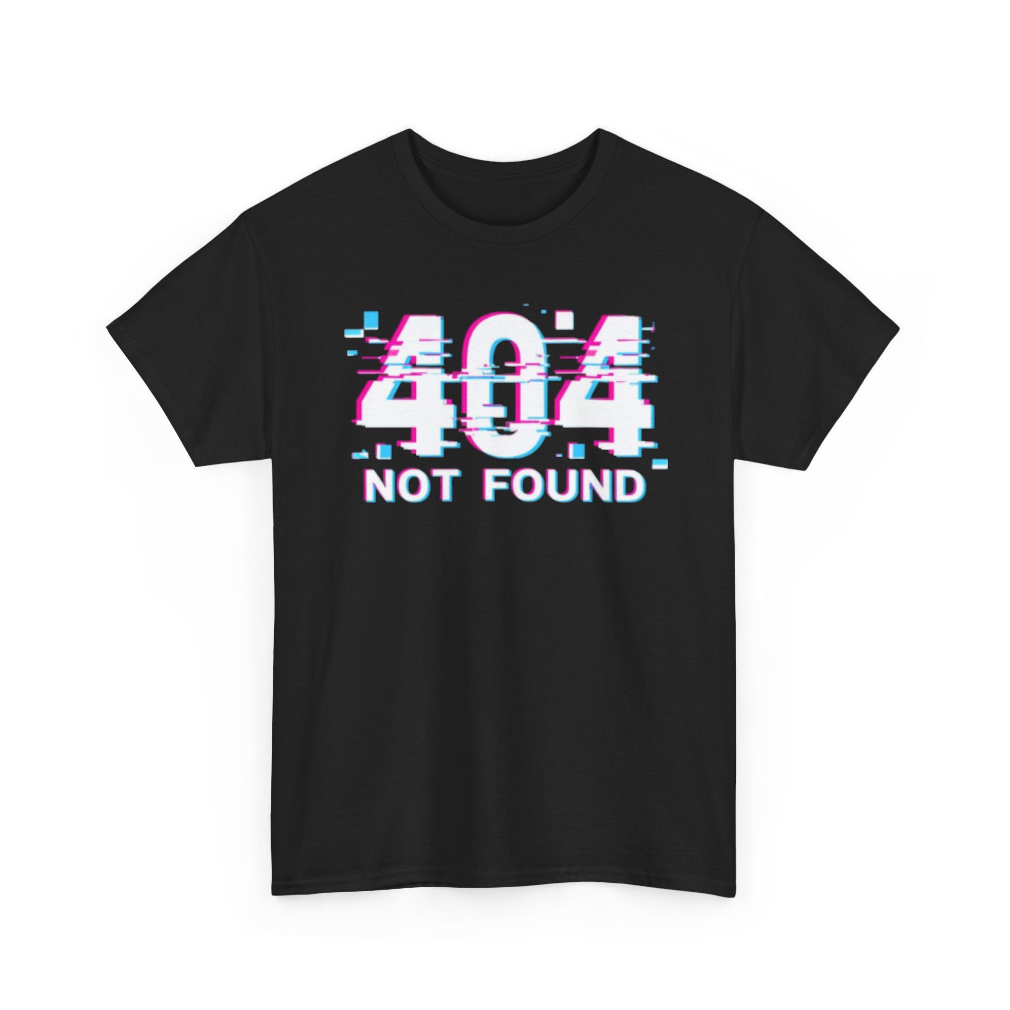404 Not Found Unisex Heavy Cotton Tee, Trendy Graphic Shirt, Casual Everyday Wear, Gift for Tech Lovers, Unisex Tee - Image 3