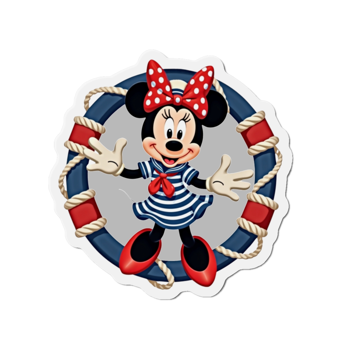 Disney Cruise Line Nautical Minnie Die-Cut Magnet - Cruise Cabin Door and Fridge Decor, Magical Disney Cruise Gift, Minnie Magnet - Image 4