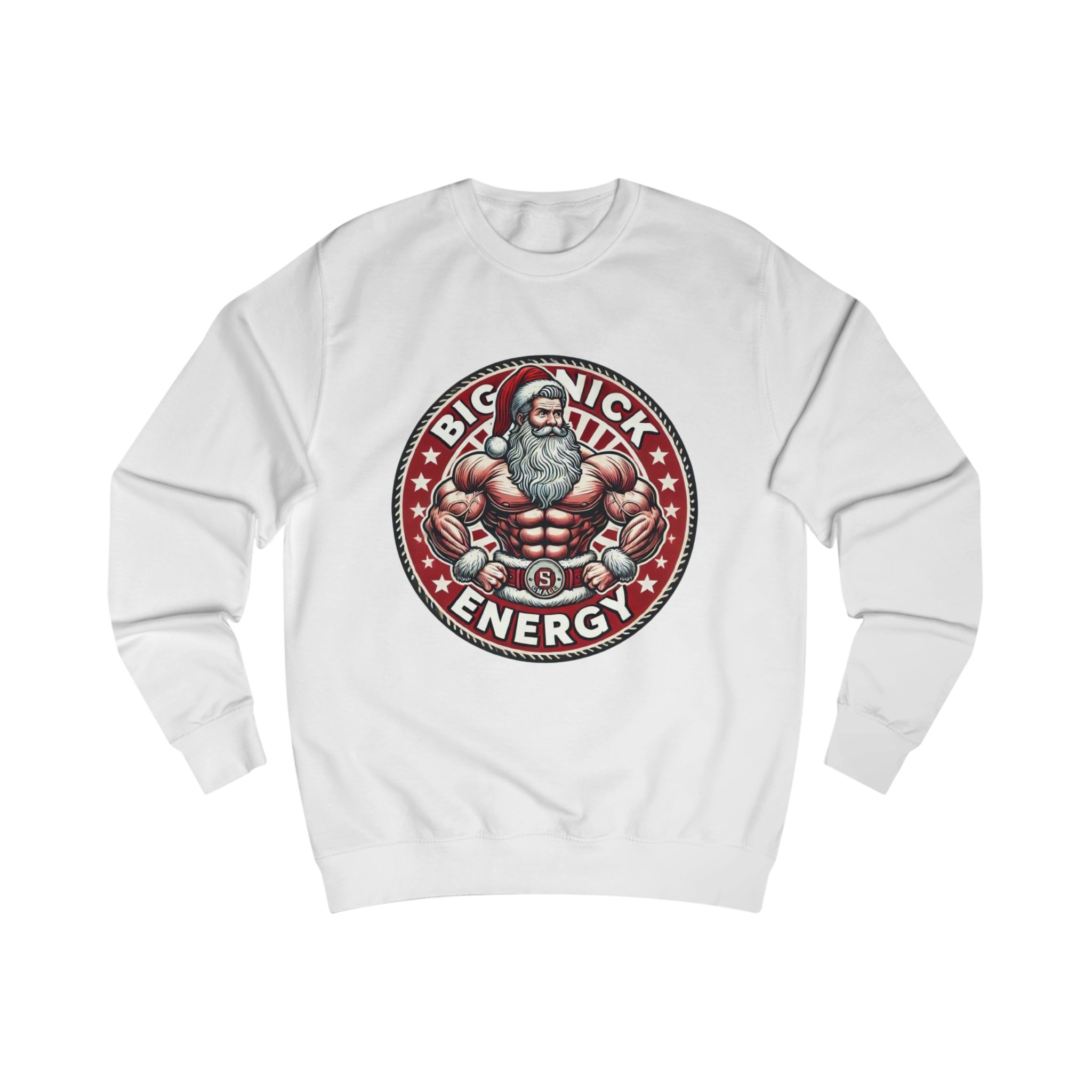 Big Nick Energy Unisex Sweatshirt, Funny Christmas Sweater, Ugly Xmas Jumper, Gag Christmas Gift, Sexy Santa Top