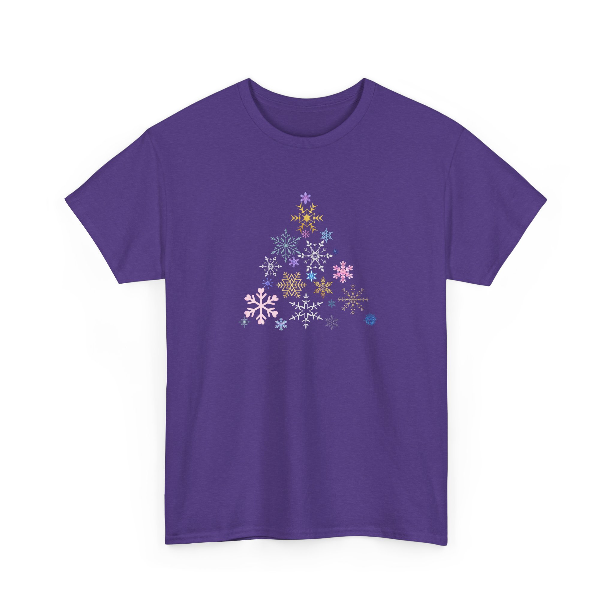 Christmas Tree Snowflake T-Shirt, Festive and Fun, Colorful Design, Holiday Tee for Winter Celebrations, Unisex Cotton Tee, Christmas Gift - Image 31