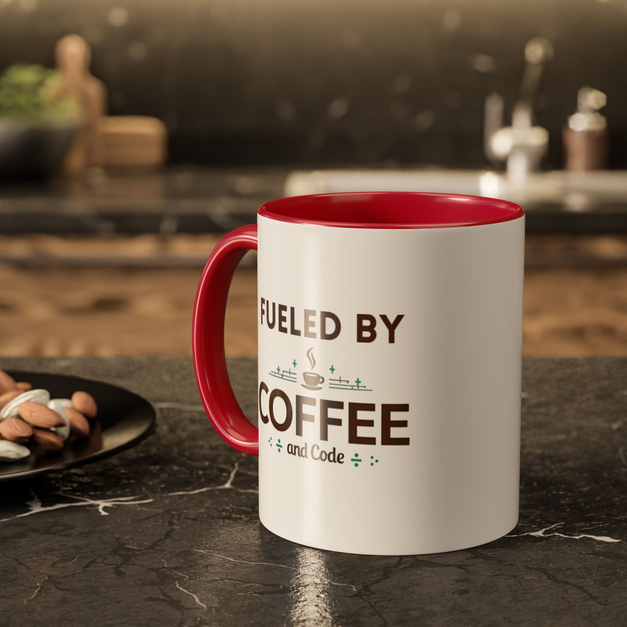 Fueled by Coffee and Code mug, fun colors, programmer humor, funny coffee cup - Image 56