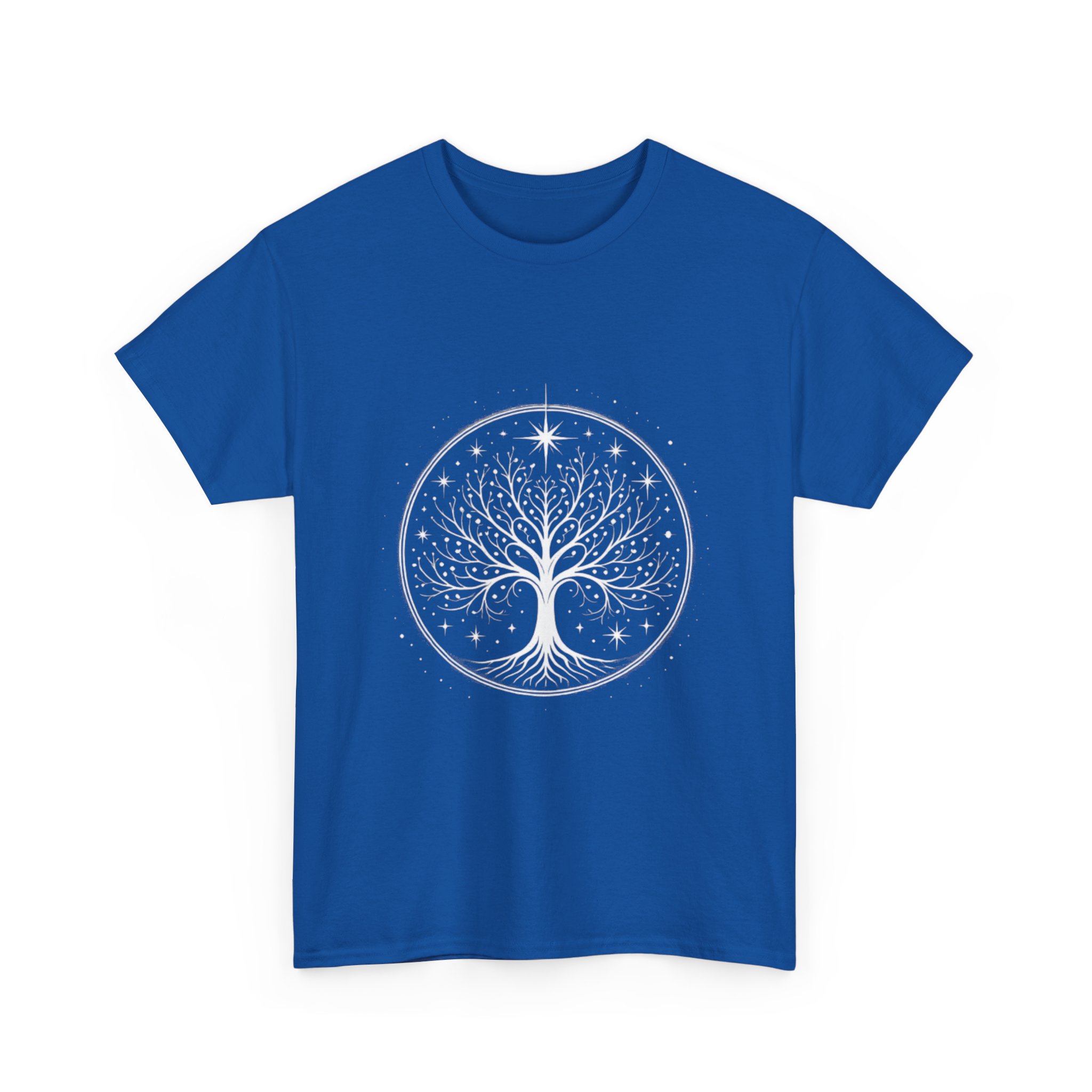 Minimalistic White Tree of Gondor Unisex Heavy Cotton T-Shirt Tolkien-Inspired Design - Image 27