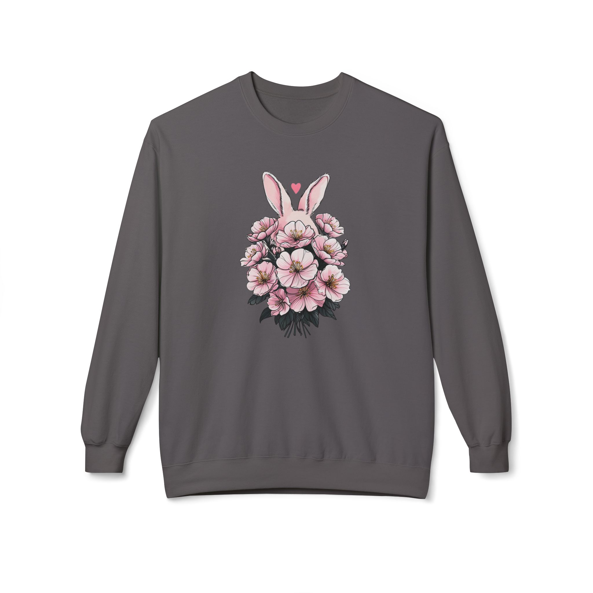 Spring/Easter Bunny Floral Crewneck Sweatshirt - Cute Easter Gift, Floral Sweatshirt, Spring Apparel - Image 13