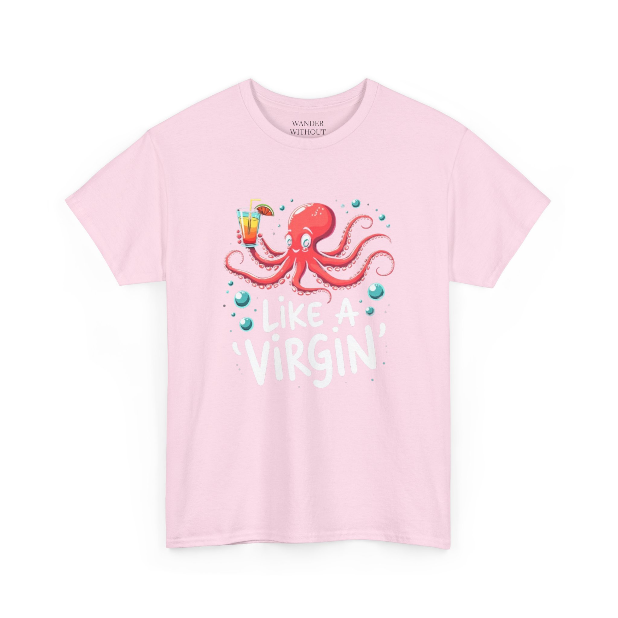 Funny Animated Octopus Cocktail Party Unisex Heavy Cotton Tee, Virgin Voyages Cruise Fun Shirt, Humor Tee, Cruise Wear, Party Shirt - Image 35
