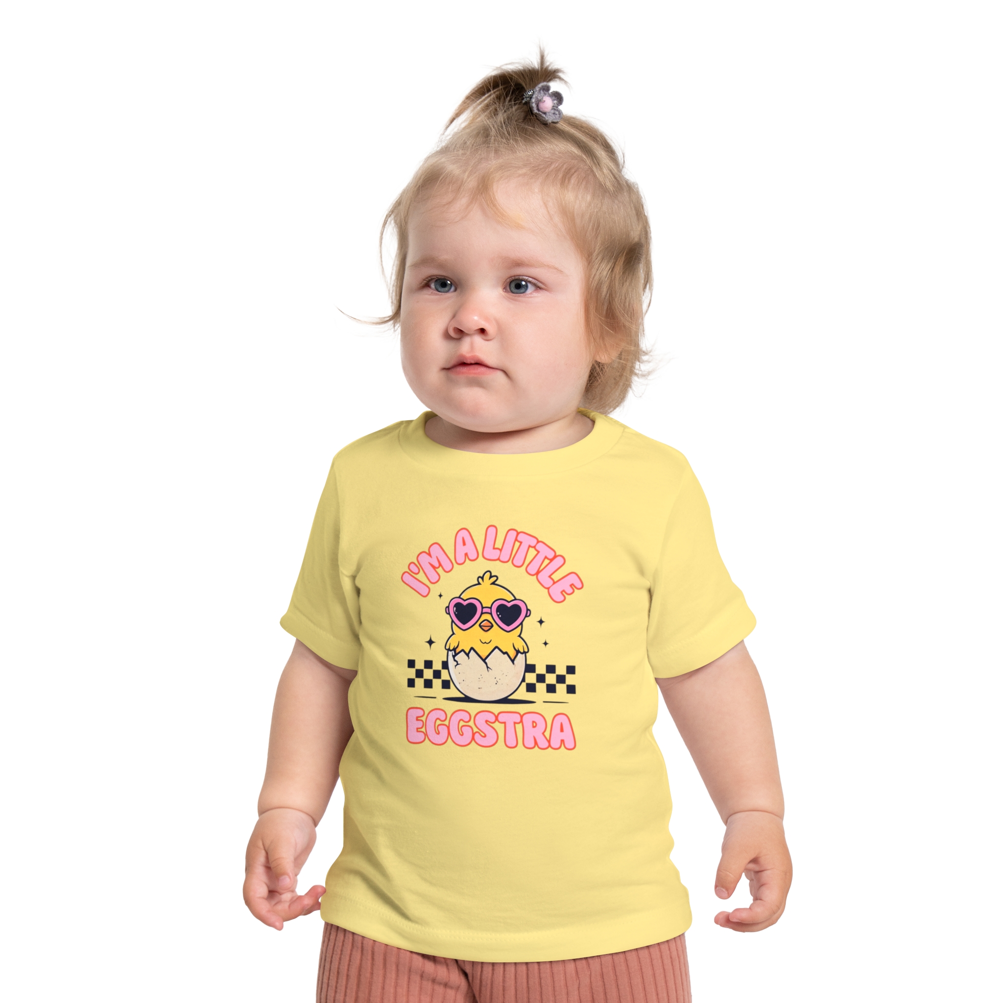 Cute Baby Easter T-Shirt | I'm a Little Eggstra | Toddler Gear, Easter Outfit, Fun Kids Tee - Image 7