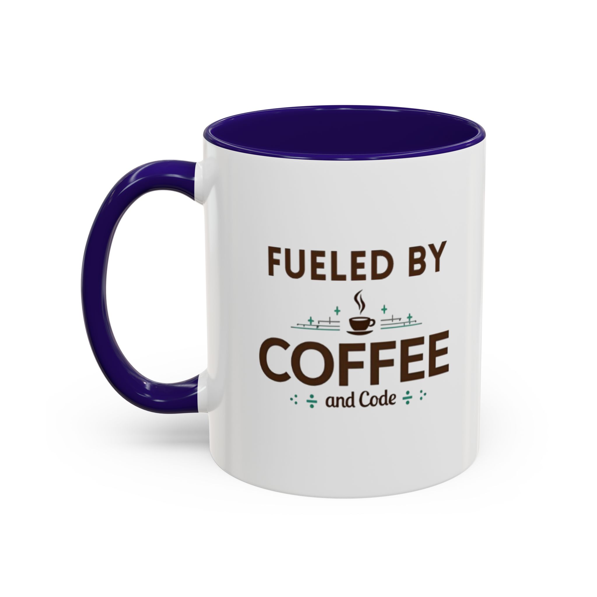 Fueled by Coffee and Code mug, fun colors, programmer humor, funny coffee cup - Image 8