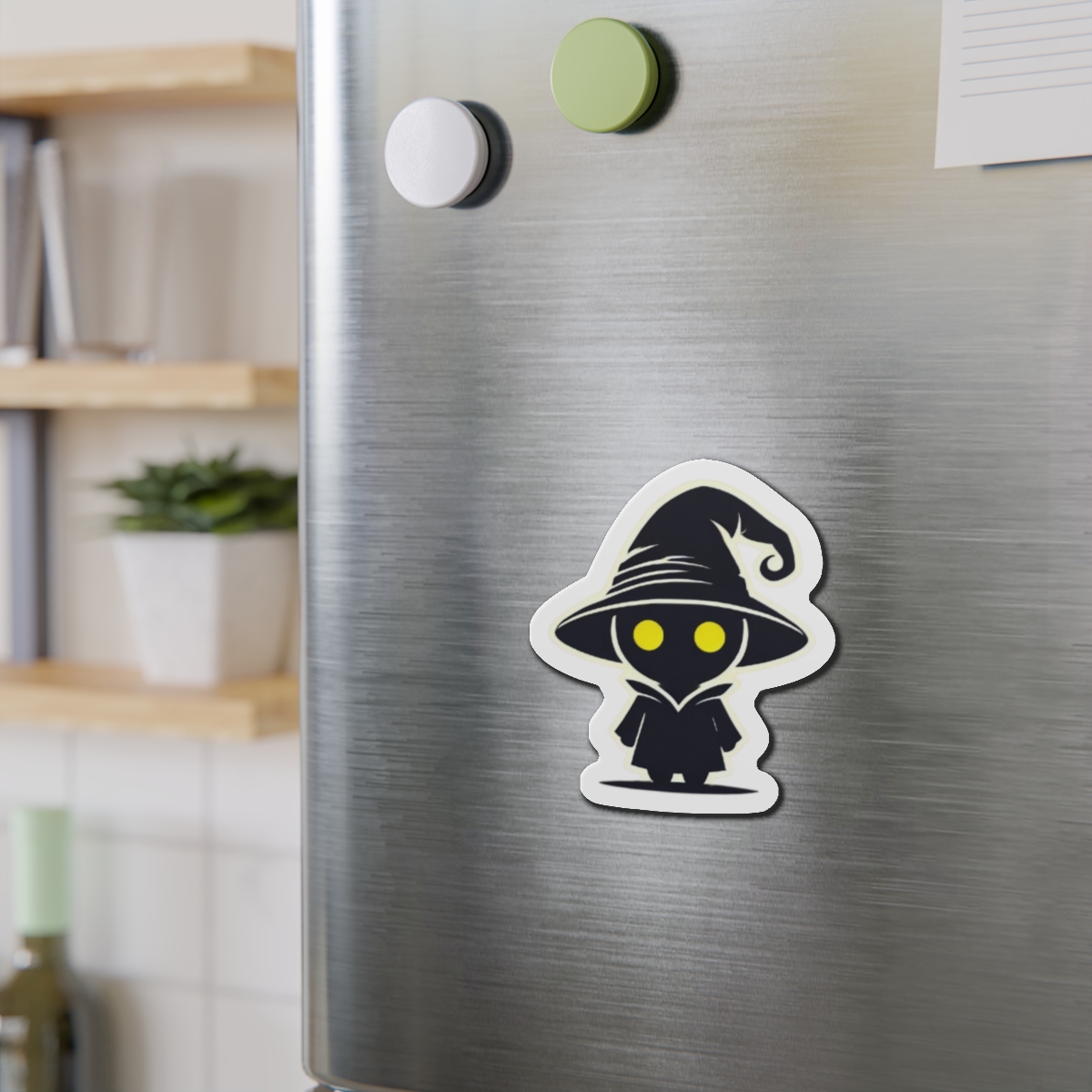 Adorable Black Mage-Inspired Die-Cut Magnet Fantasy Gaming Décor FFIX Vivi - Image 9