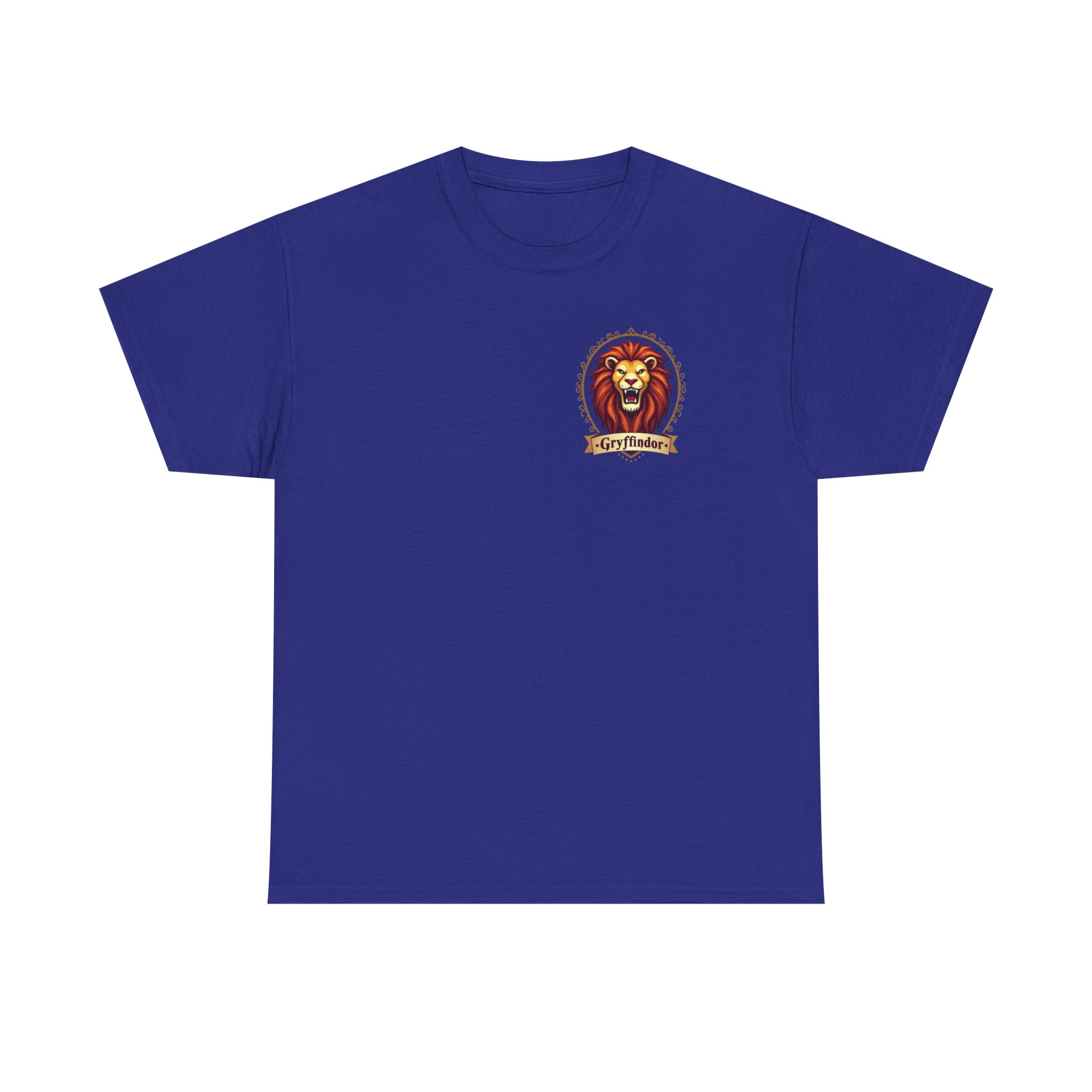 Gryffindor-Inspired Lion Crest Shirt Bold Front & Back Design for Wizarding Fans - Image 21